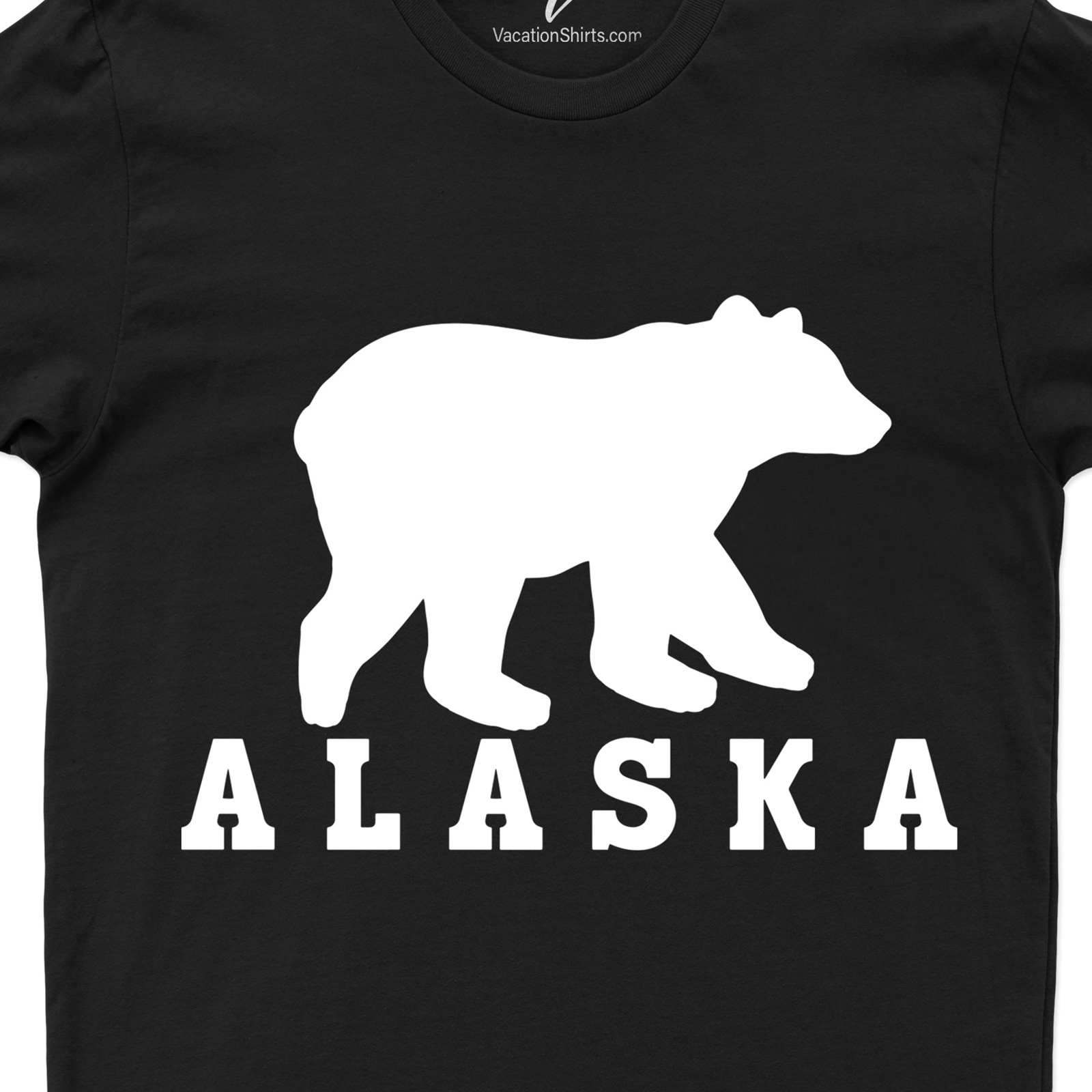 Alaska Bear Sillouhette Tee Alaska Vacation Shirts Shop the Best Alaska Bear Silhouette Tees Online |Free Shipping Available
