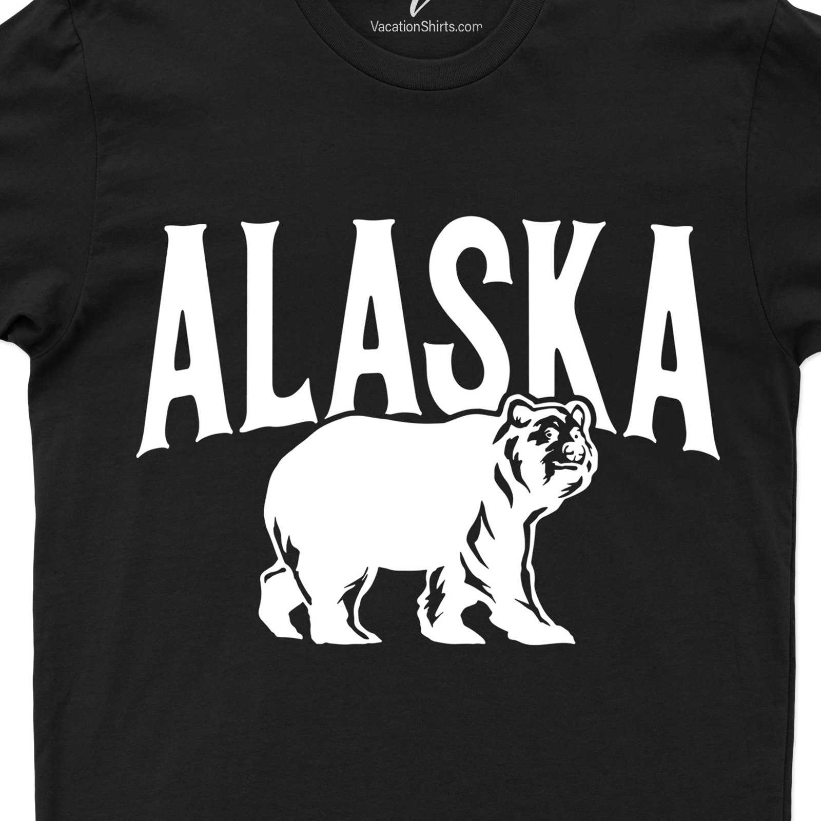 Alaska Bear Calligraphy Outline Tee Alaska Vacation Shirts Shop the Alaska Bear Calligraphy Outline Tee - Unique and Stylish Design |Free Shipping Available