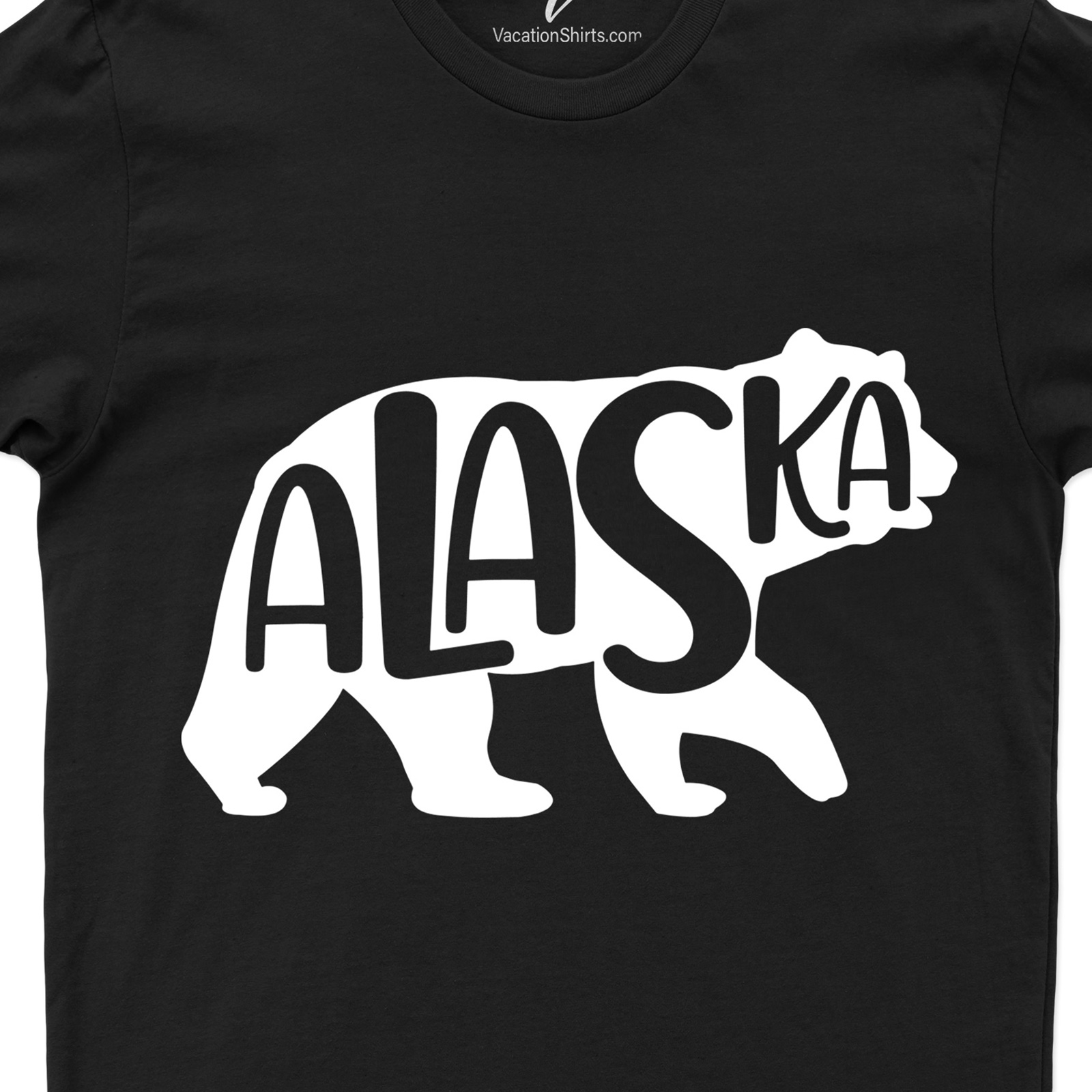 Alaska Calligraphy Bear Tee Alaska Vacation Shirts Shop the Best Alaska Calligraphy Bear Tee |Unique Design and Quality Fabric