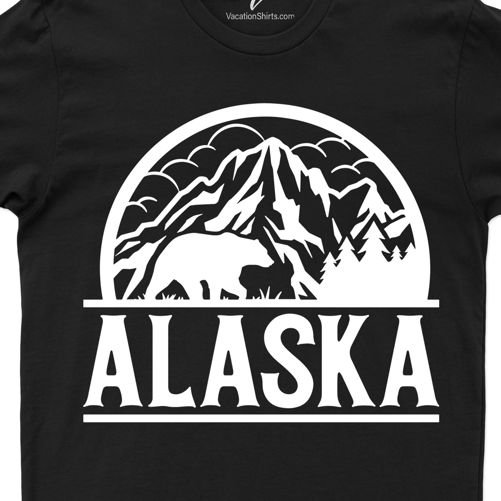 Alaska Mountains Bear Nature Tee Alaska Vacation Shirts Shop the Best Alaska Mountains Bear Nature Tee |Free Shipping Available