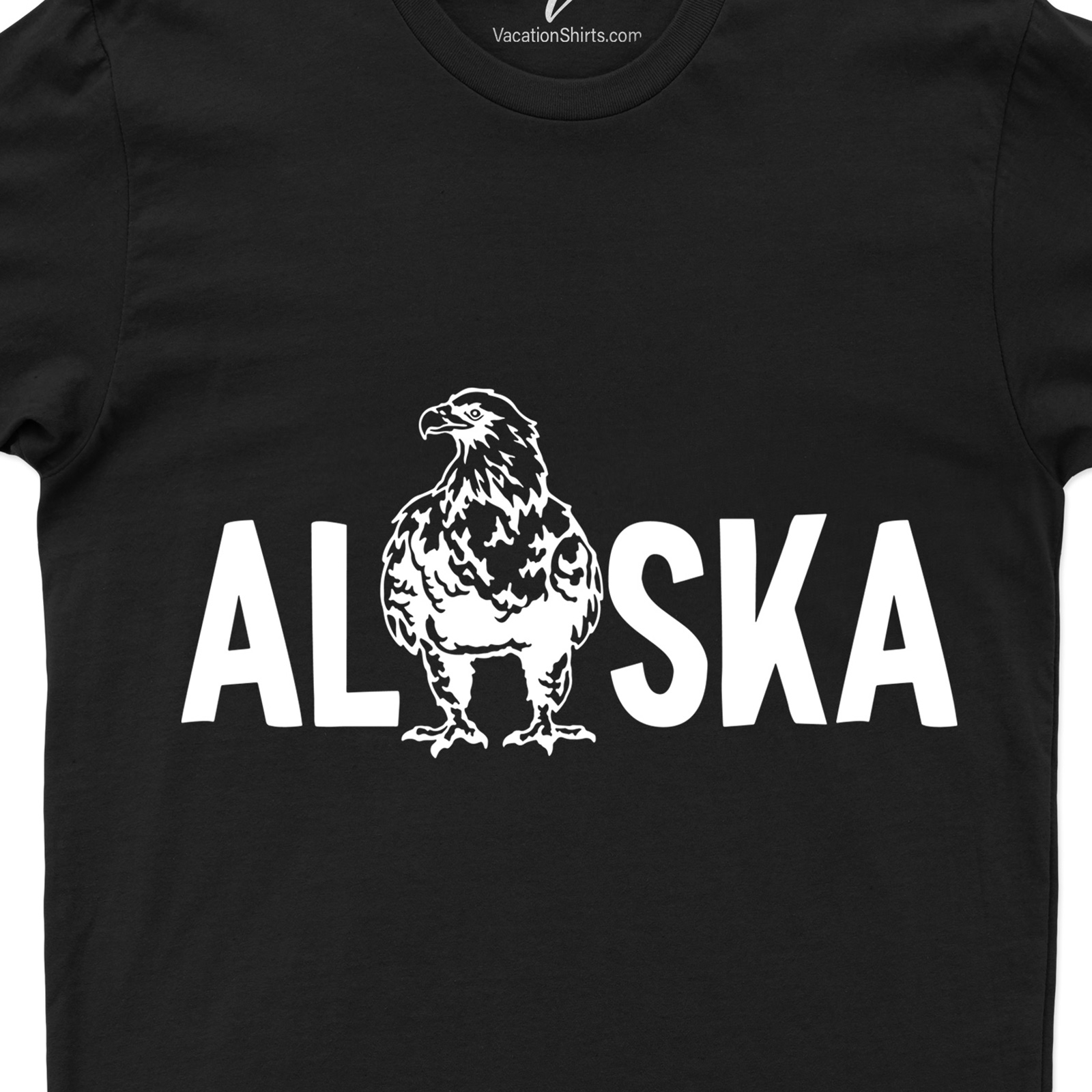 Alaska Bald Eagle Font Tee Alaska Vacation Shirts Shop the Best Alaska Bald Eagle Font Tee Online - Free Shipping Available