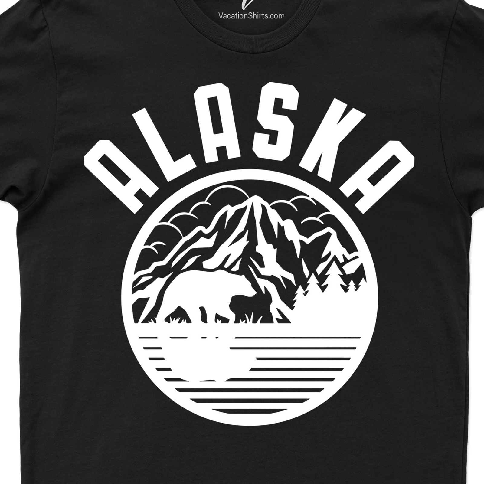 Alaska Nature Scene Bear Tee Alaska Vacation Shirts Shop the Best Alaska Nature Scene Bear Tee Online |Free Shipping Available