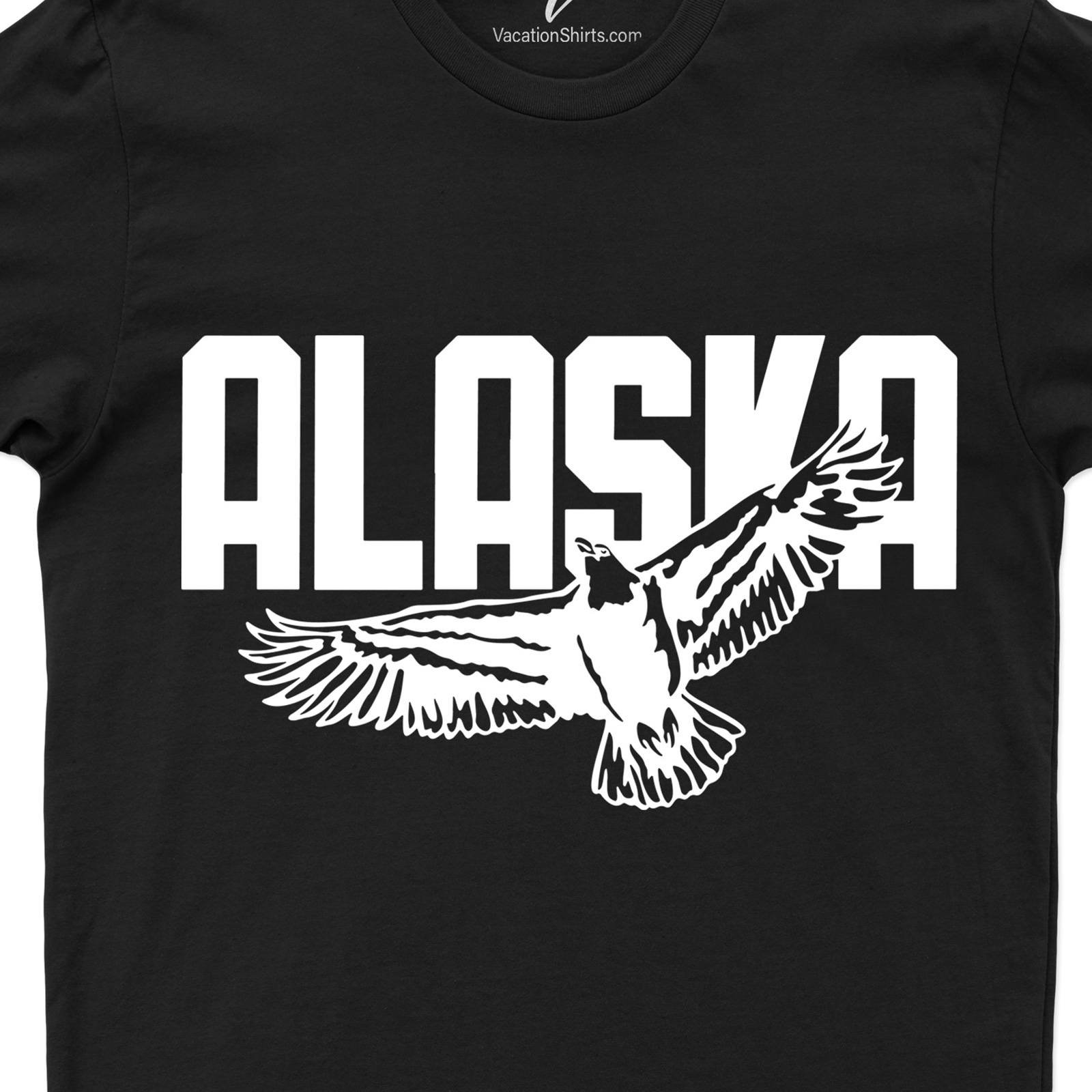 Alaska Bald Eagle Font Tee Alaska Vacation Shirts Shop the Best Alaska Bald Eagle Font Tee Online - Free Shipping Available