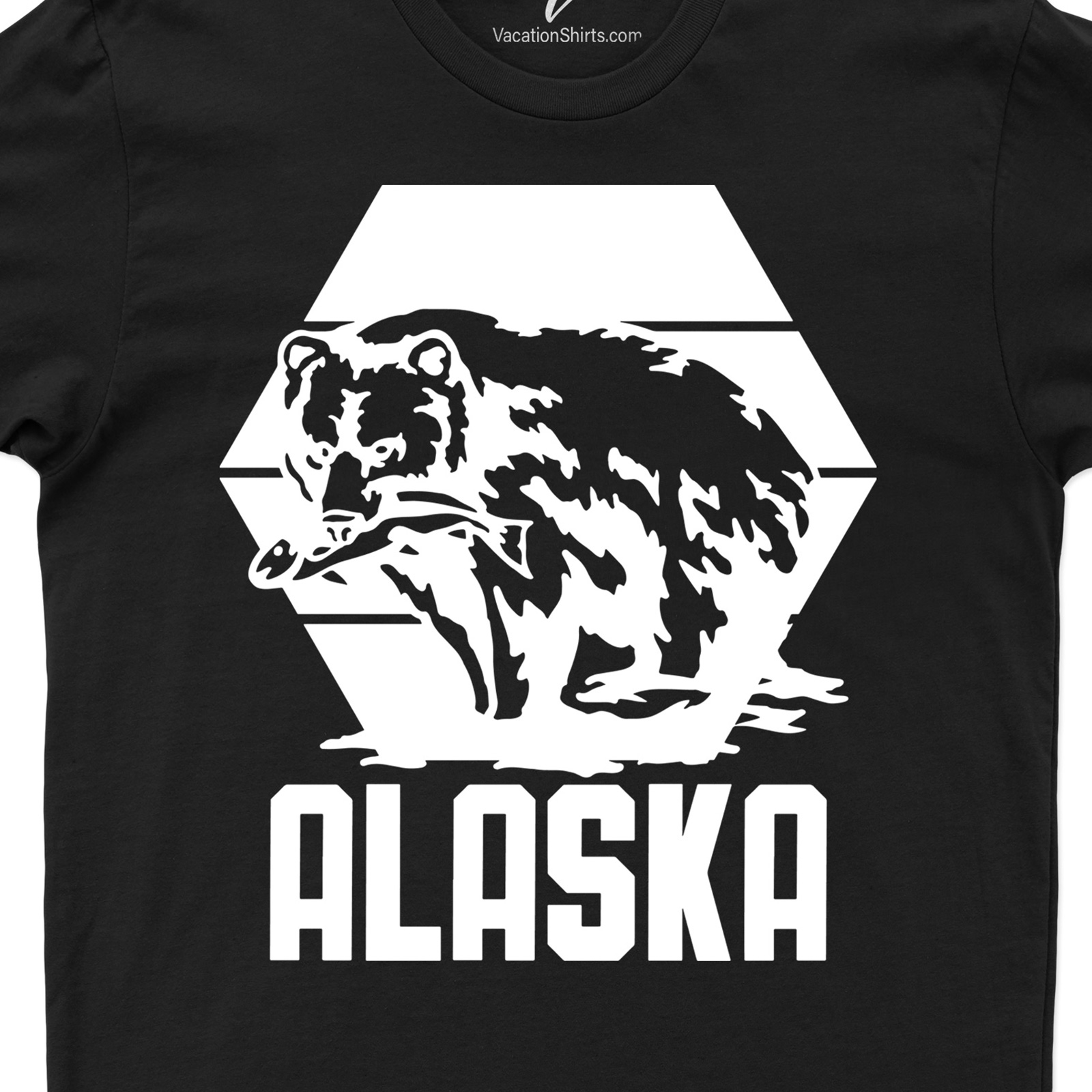 Alaska Bear Fish Nature Tee Alaska Vacation Shirts Shop the Best Alaska Bear Fish Nature Tees Online |Free Shipping Available
