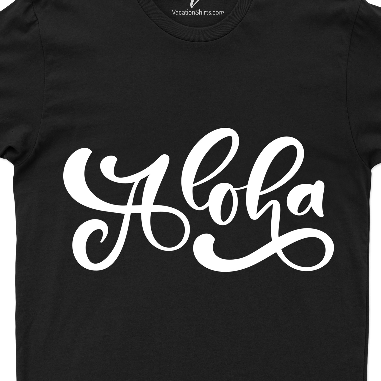 Aloha Wavy Calligraphy Hawaii Tee Hawaii Vacation Shirts Aloha Wavy Calligraphy Hawaii Tee - Shop the Best Hawaiian-Inspired Clothing Online