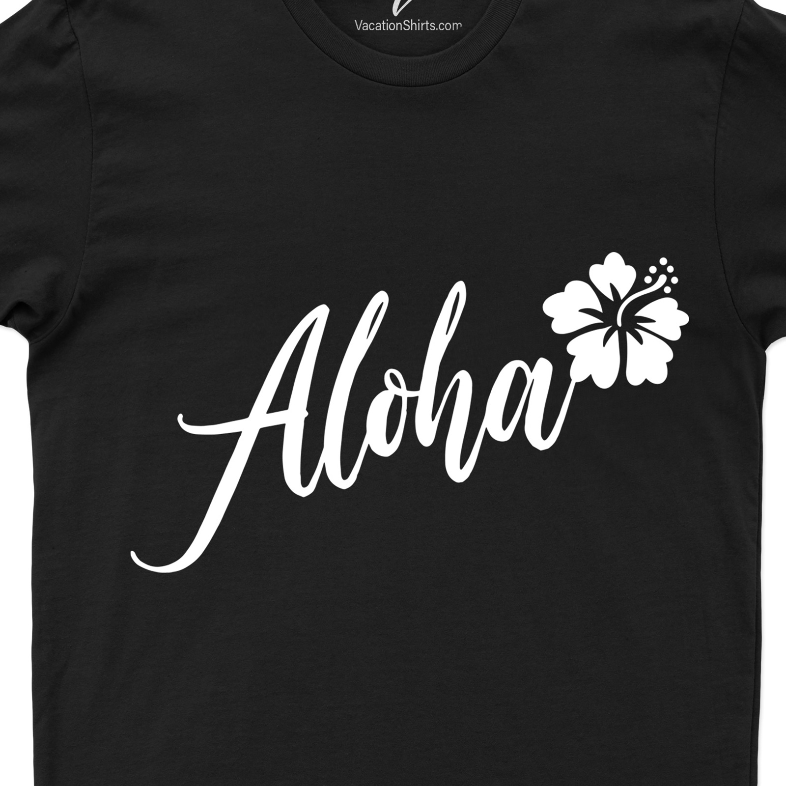 Aloha Hibiscus Calligraphy Flower Tee Hawaii Vacation Shirts Shop the Aloha Hibiscus Calligraphy Flower Tee - Unique and Stylish Hawaiian-inspired Design |Free Shipping Available
