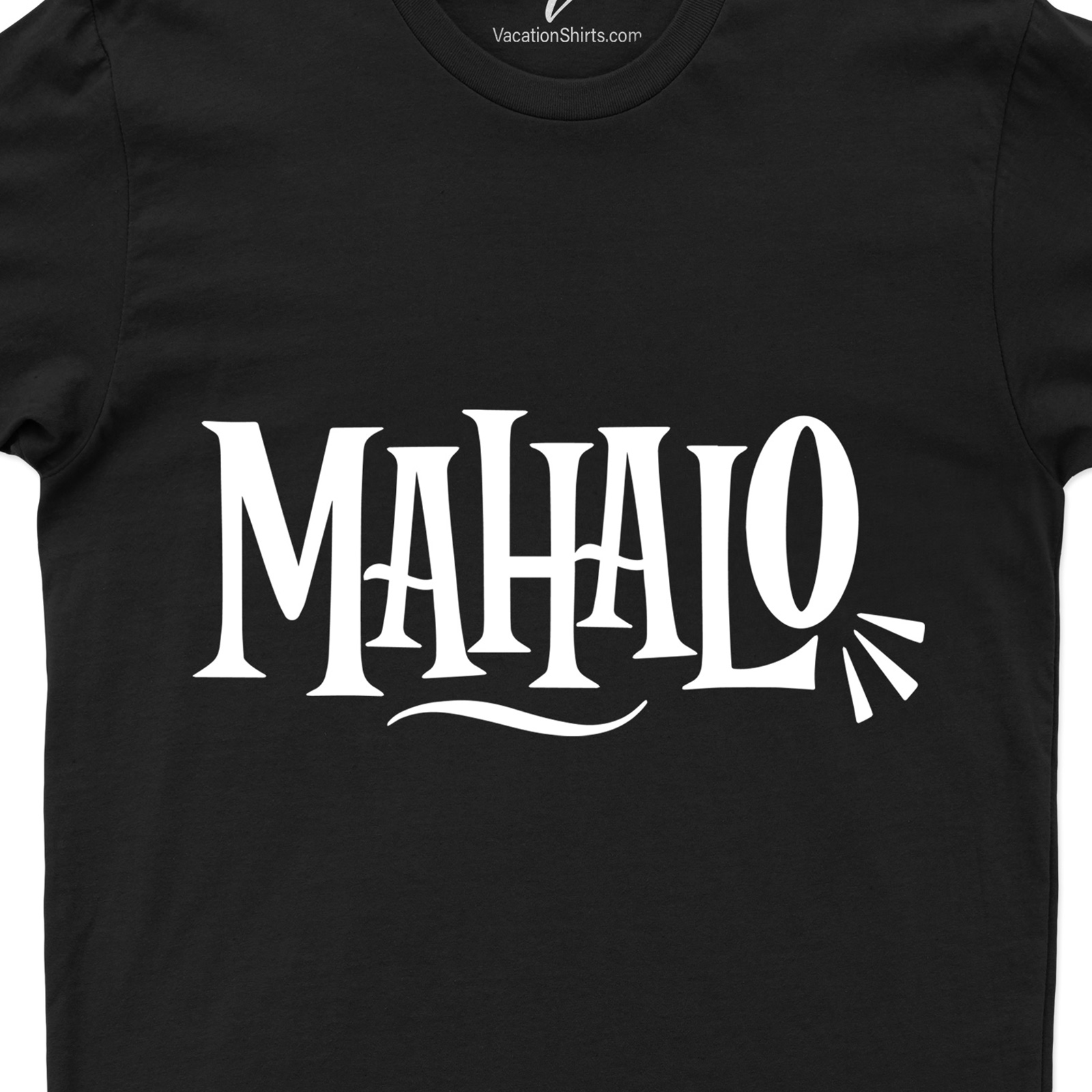 Mahalo Hawaii Calligraphy Teee Hawaii Vacation Shirts Shop Mahalo Hawaii Calligraphy Tees - Unique Designs and Quality Materials