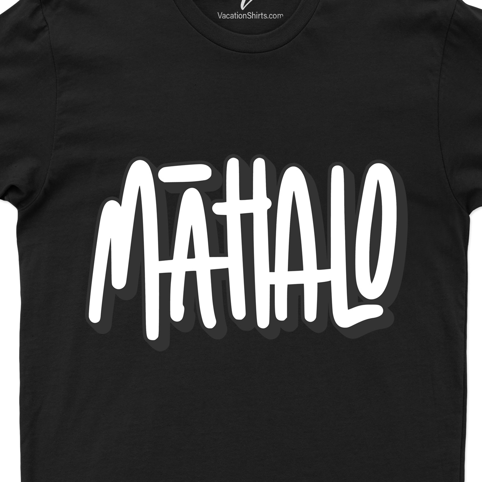 Mahalo Art Calligraphy Hawaii Tee Hawaii Vacation Shirts Shop the Best Calligraphy Hawaii Tee at Mahalo Art - Free Shipping Available