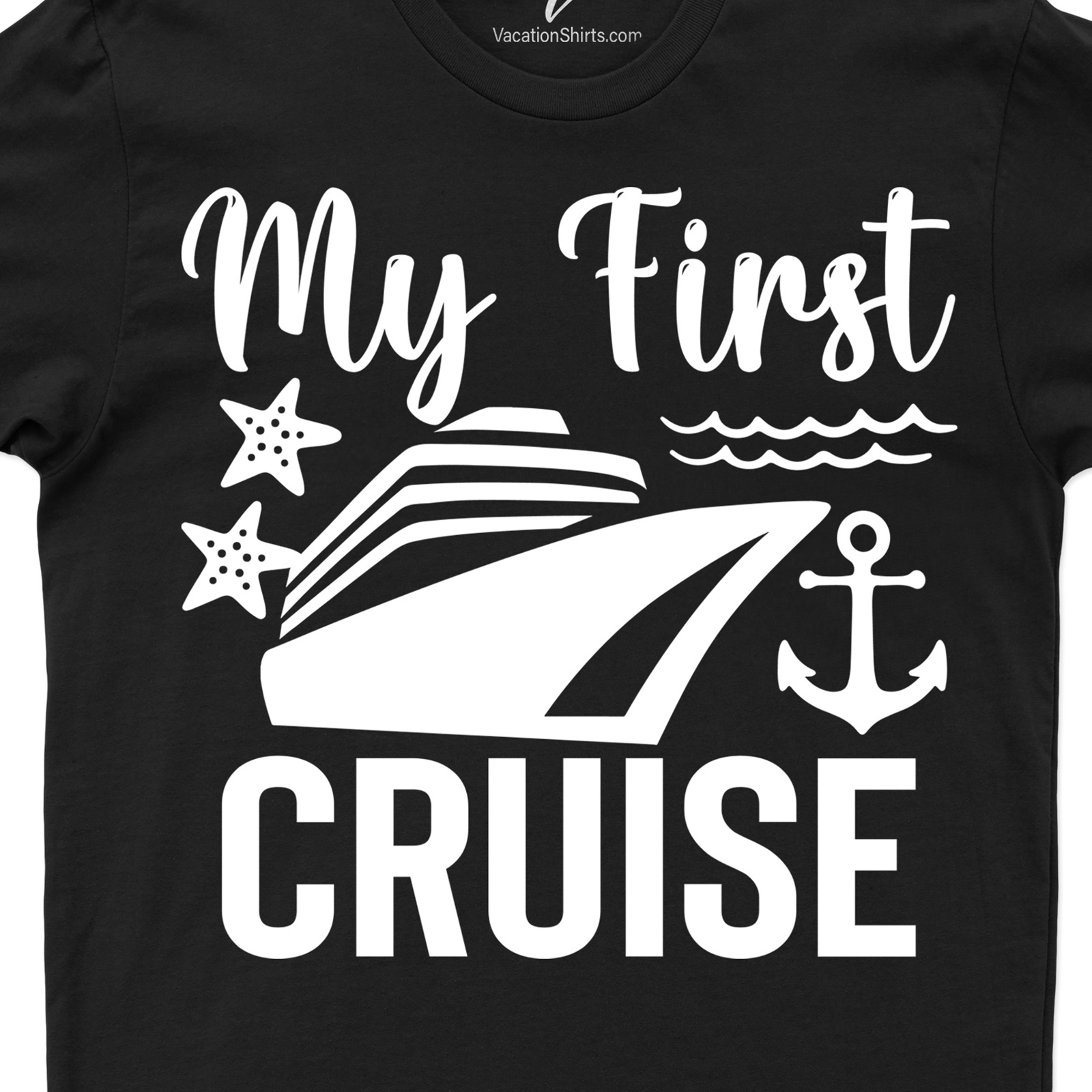 First-Time Cruiser Celebration Tee by VacationShirts Cruise Best Sellers Celebrate your maiden voyage with our First-Time Cruiser Celebration Tee by VacationShirts. This nautical vacation tee, an exciting addition to your cruise ship apparel, is perfect for new cruiser t-shirt enthusiasts. Our sailing celebration shirt is a must-have piece in your vacation clothing collection.