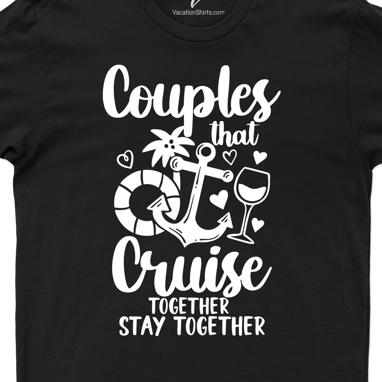 Together Forever Cruise Couple Tee - VacationShirts Cruise Together Experience the romance of a sea voyage with our Together Forever Cruise Couple T-Shirts. These matching Vacation Shirts for Couples are perfect Honeymoon Cruise Shirts or Anniversary Cruise T-Shirts. Embrace your journey in Couples Cruise Clothing that speaks love!