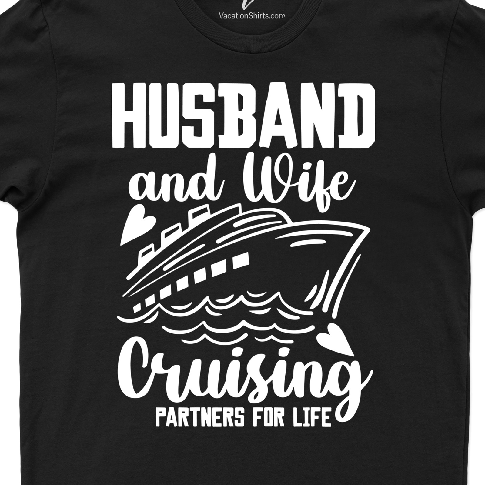 Couple's Cruise Voyage Tee - Husband & Wife Cruise Best Sellers Sail away in style with our Couple's Cruise Voyage Tee. This Husband & Wife Cruise Tee is the perfect addition to your cruise vacation shirts. Our matching cruise T-shirts are the epitome of couples travel clothing, combining romance and nautical charm effortlessly.
