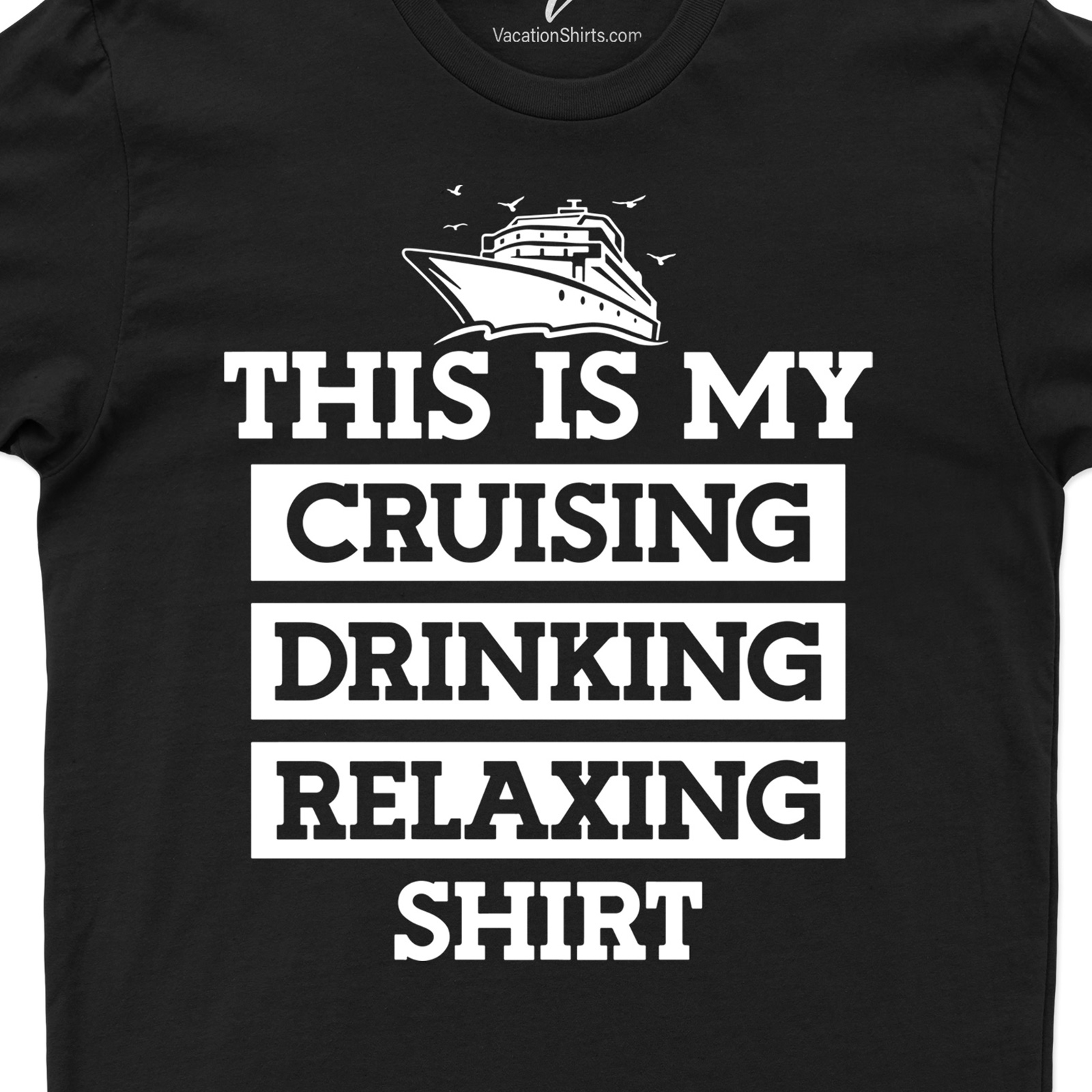 Chill Cruise & Sip Tee - Your Perfect Vacation Shirt Cruise Vacation Shirts Chill Cruise & Sip Tee, your go-to Vacation Shirt! Perfectly blends Cruise Attire with Travel T-Shirts style. Ideal Beach Vacation Clothing, this Sip Tee Vacation piece is an essential addition to your Holiday Cruise Wear and Tropical Vacation Shirts collection. Relax, it's Cruise Ship Apparel!