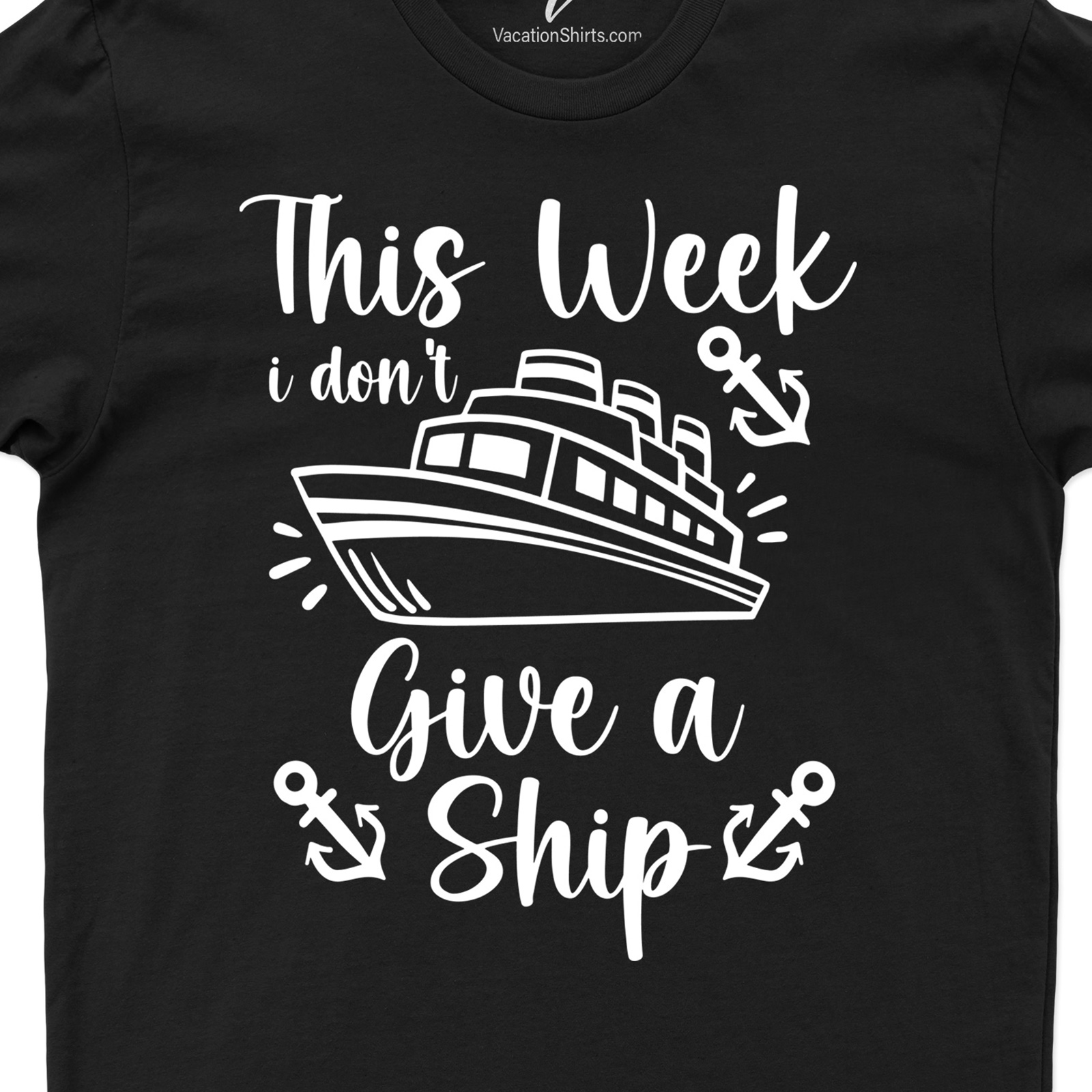 Carefree Cruise Tee: Don't Give A Ship! Cruise Vacation Shirts Set sail in style with our 'Don't Give A Ship' Carefree Cruise Tee! This nautical t-shirt is the perfect casual cruise wear, blending humor and vacation vibes. An essential piece of ocean voyage apparel for your next sea travel adventure!