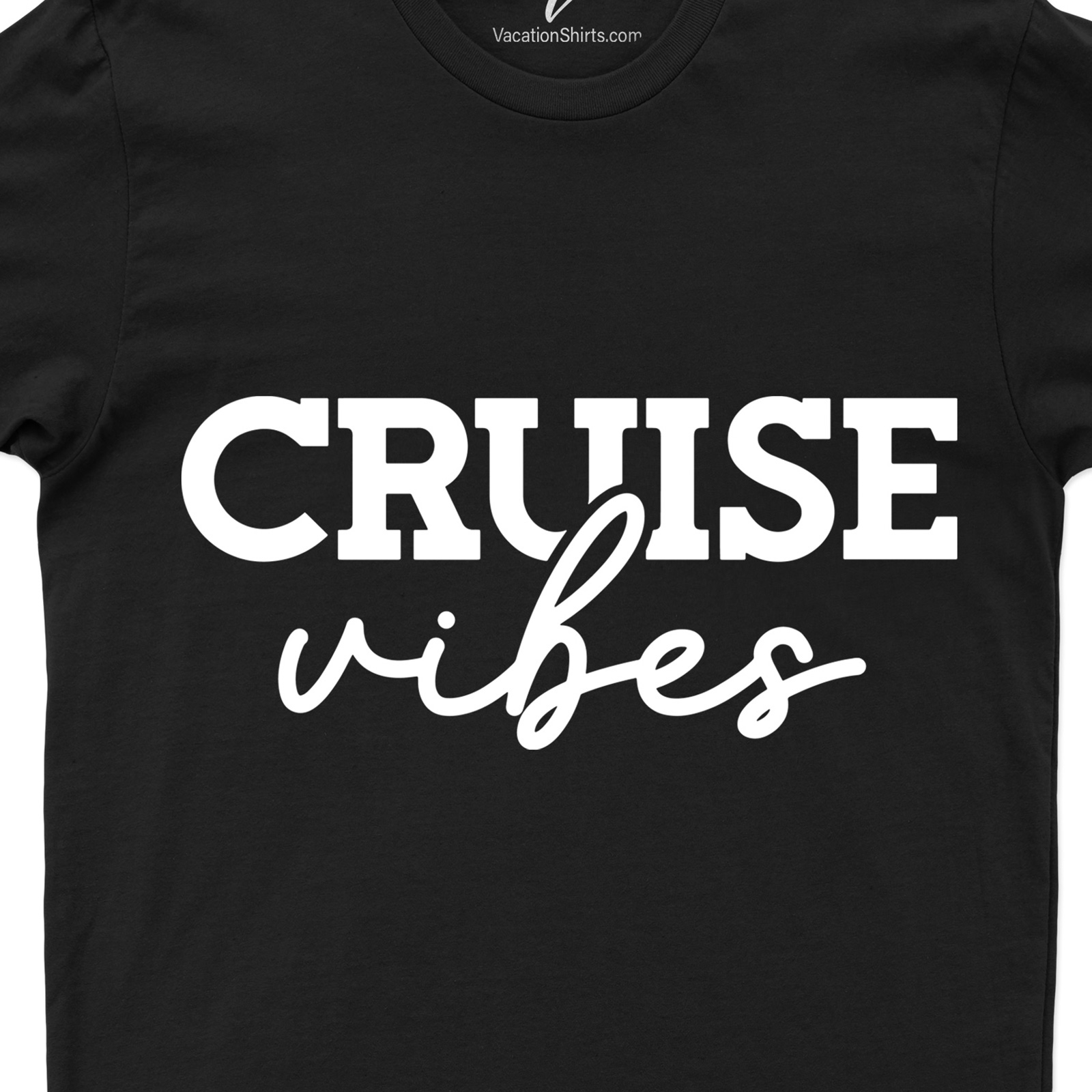 VacationShirts Cruise Vibes Calligraphy Tee Cruise Vacation Shirts Experience the ultimate cruise vibes with our VacationShirts Cruise Vibes Calligraphy Tee. This trendy summer calligraphy shirt, a must-have cruise outfit, fuses vacation apparel and beach vacation shirts for a unique, tropical vacation shirts style. Perfect for your cruise wear collection!