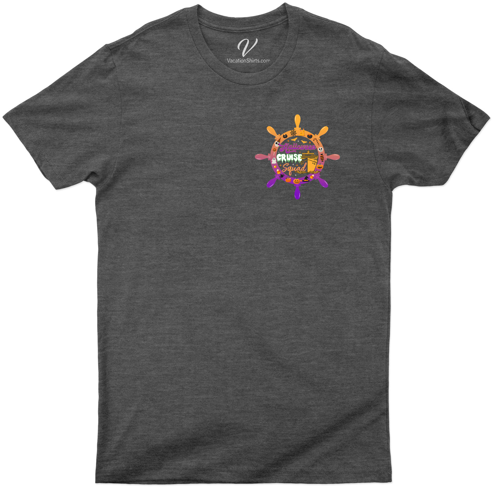 Squad-Ready Halloween Cruise Tee by VacationShirts Halloween Cruise Shirts Get squad-ready with our Halloween Cruise T-Shirt by VacationShirts. This themed vacation shirt is perfect for your holiday cruise clothing collection. It's a fun, engaging Halloween Vacation Apparel that transforms your cruise ship experience into a Halloween group t-shirt extravaganza.