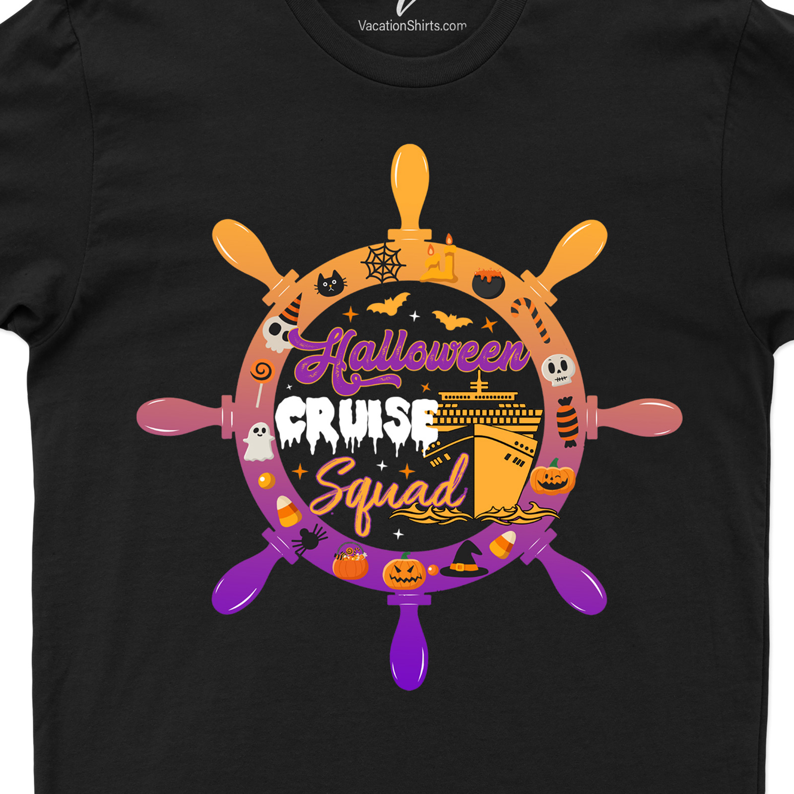 Black Squad Halloween Cruise Tee - VacationShirts Halloween Cruise Shirts Experience spooky sea vibes with our Black Squad Halloween Cruise Tee! This Vacation Shirt is your perfect Halloween Cruise Apparel. Stand out in our Halloween Vacation Clothing, a must-have for Black Squad Tees lovers. Get your Cruise Vacation Shirt now!