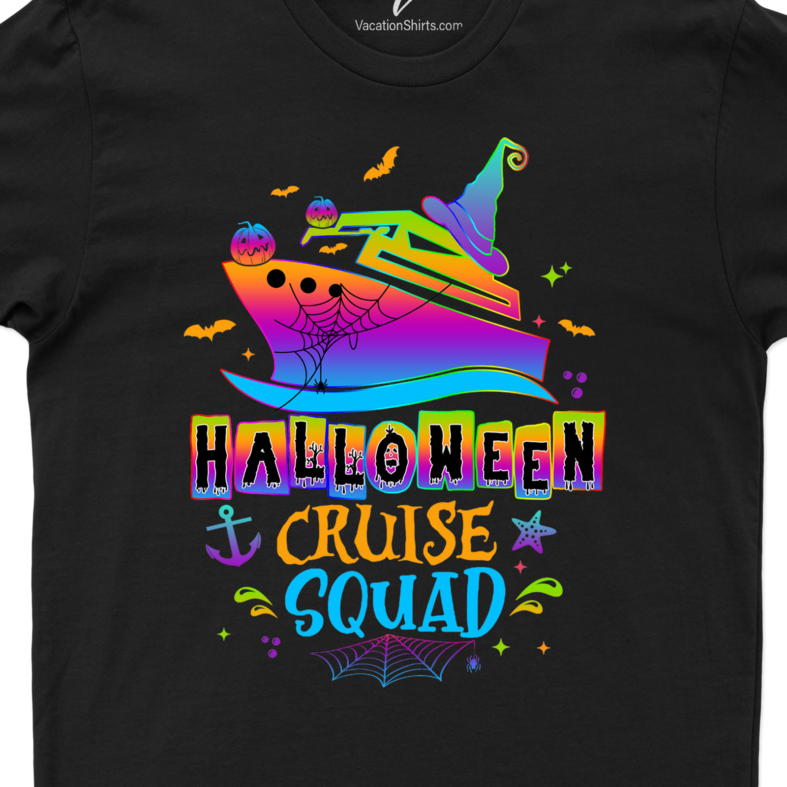 Eco-Friendly Rainbow Halloween Cruise Tee Halloween Cruise Shirts Experience vibrant celebrations with our Eco-Friendly Rainbow Halloween Cruise Tee. This sustainable Halloween apparel, made from recycled material, brings together ethical fashion and festive fun. Stand out in our organic, eco-conscious rainbow tees, the ultimate green Halloween cruise shirts!