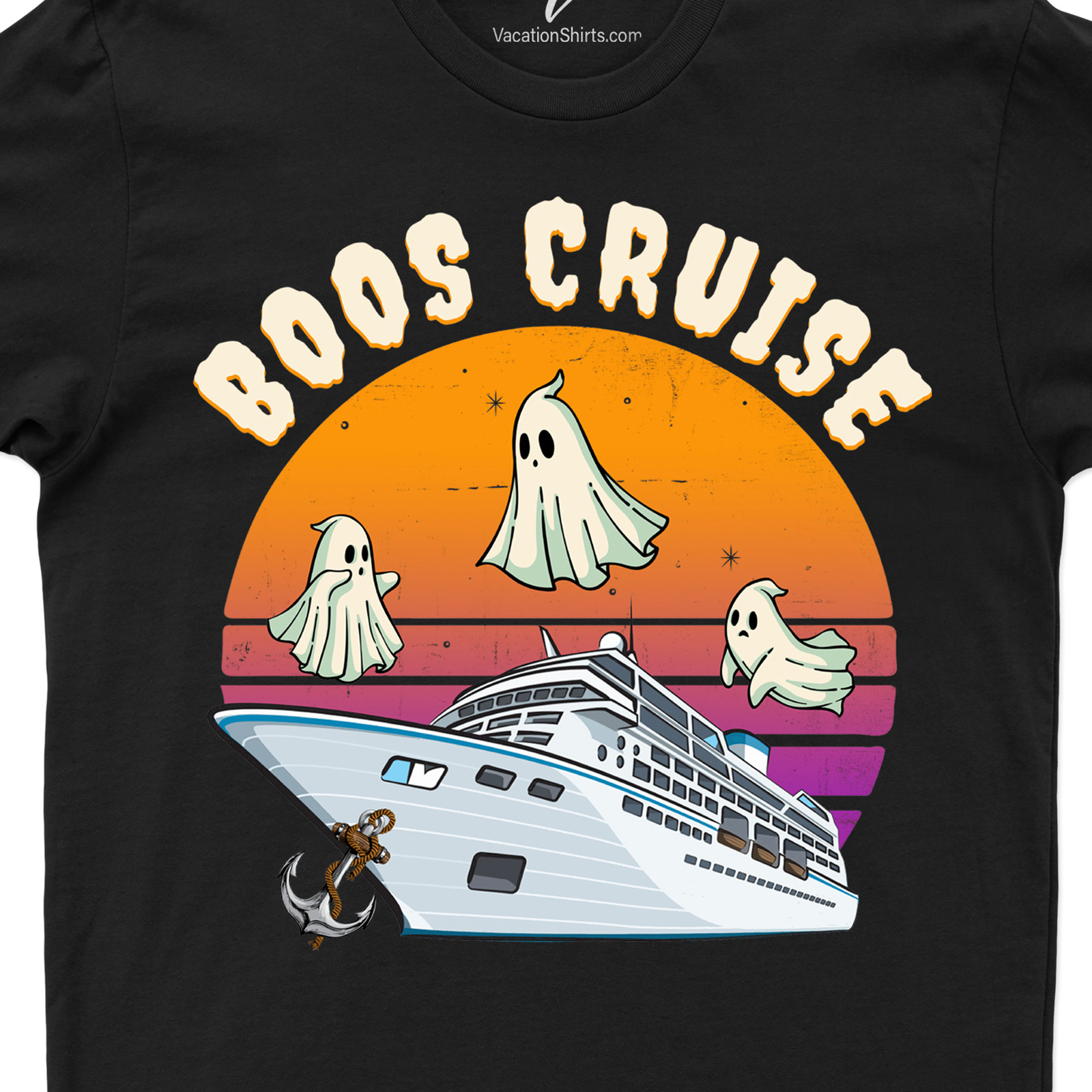 Boos Cruise Spooky Halloween Vacation Tee Halloween Cruise Shirts Get ready to sail with our Boos Cruise Spooky Halloween Vacation Tee! Perfect for any Halloween Cruise Outfit, this Ghostly Vacation Apparel is a must-have. Our Spooky Cruise Tees make your Halloween Themed Vacation Shirts collection complete. Don't miss this Spooky Travel T-Shirt!