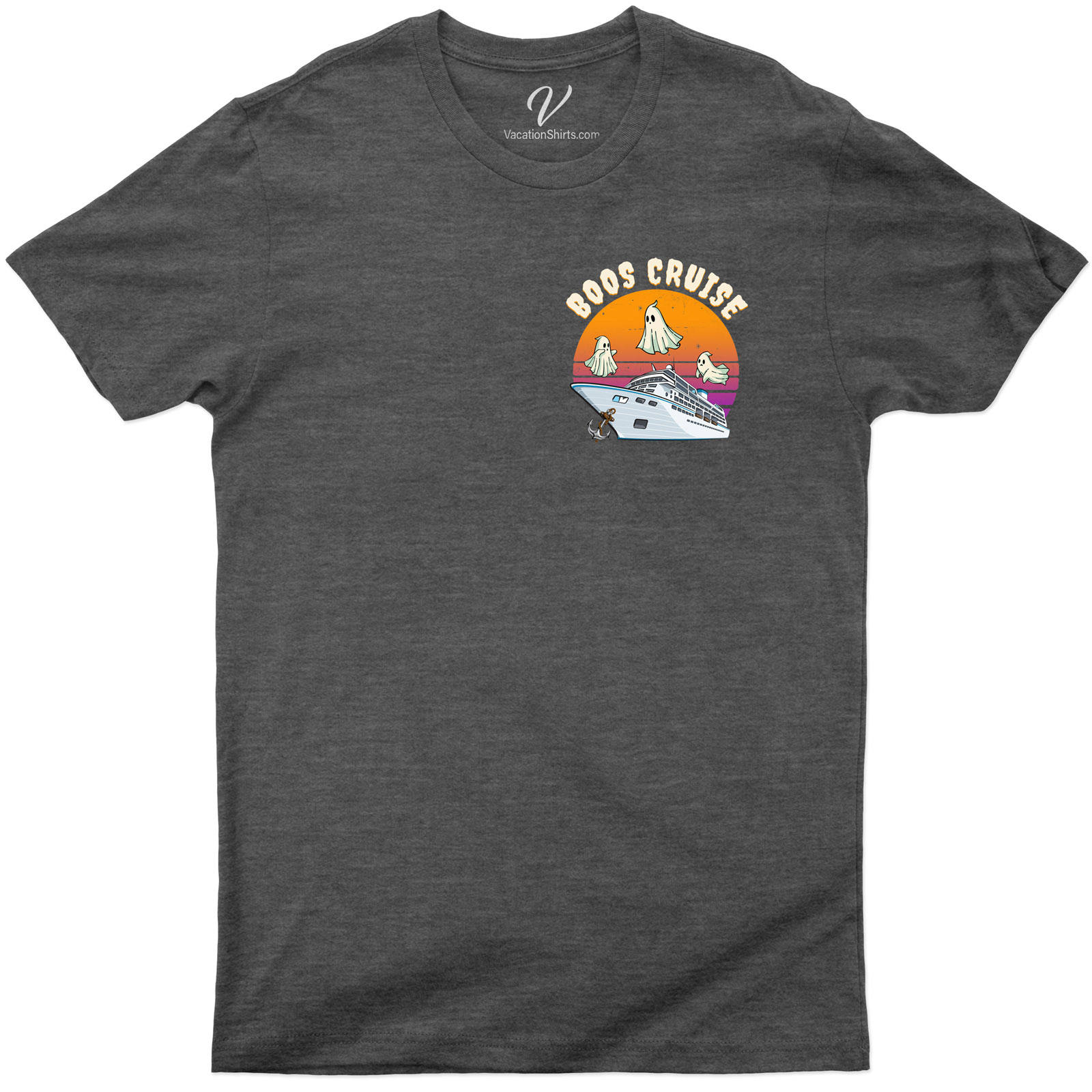 Boos Cruise Spooky Halloween Vacation Tee Halloween Cruise Shirts Get ready to sail with our Boos Cruise Spooky Halloween Vacation Tee! Perfect for any Halloween Cruise Outfit, this Ghostly Vacation Apparel is a must-have. Our Spooky Cruise Tees make your Halloween Themed Vacation Shirts collection complete. Don't miss this Spooky Travel T-Shirt!