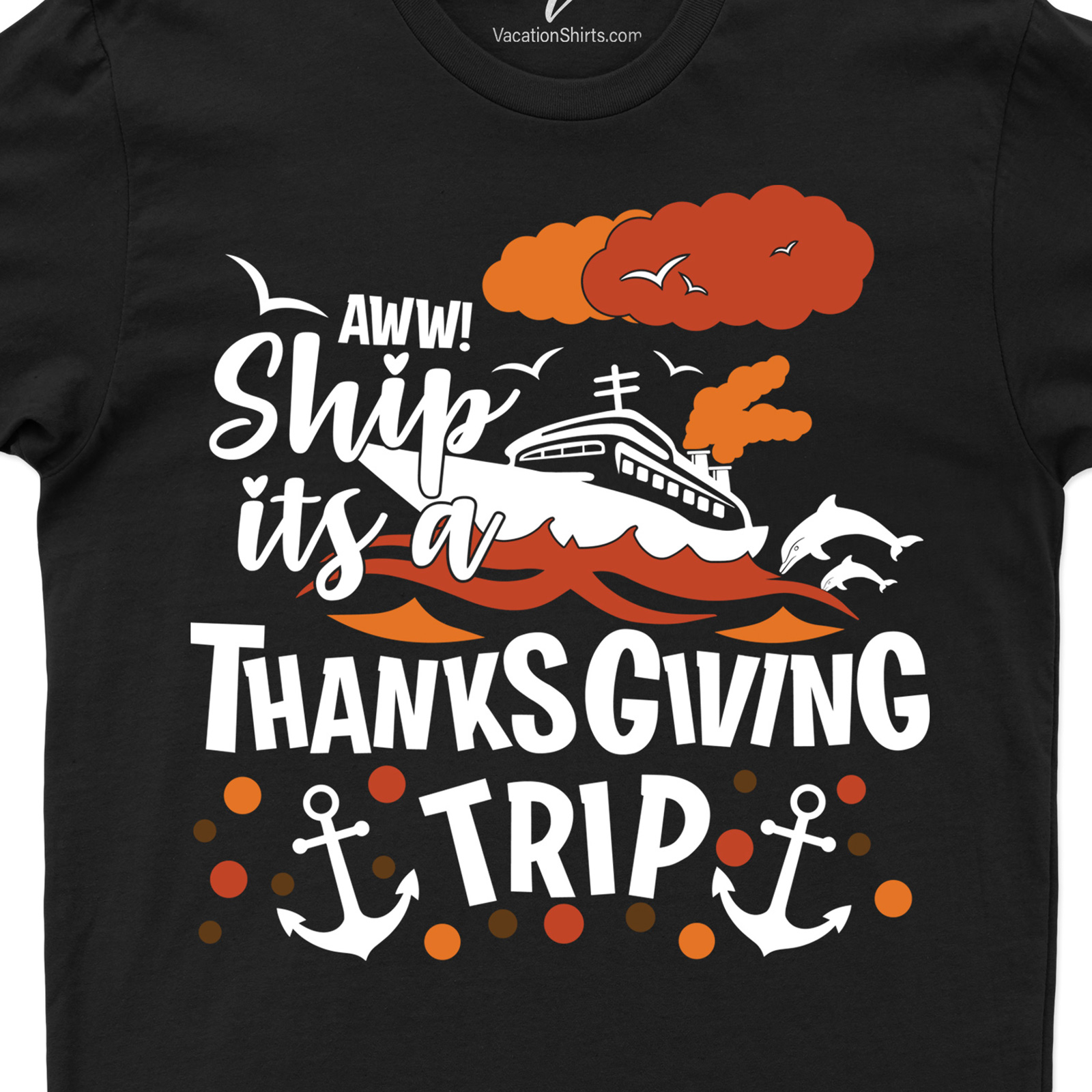 Thanksgiving Voyage Tee from VacationShirts.com Thanksgiving Cruise Shirts Experience the holiday spirit with VacationShirts.com's Thanksgiving Voyage Tee. This holiday travel t-shirt, perfect for Thanksgiving vacation apparel, is on sale! Embrace your Thanksgiving travel with our unique, engaging Voyage Tee. Get your Holiday Voyage Shirts now!