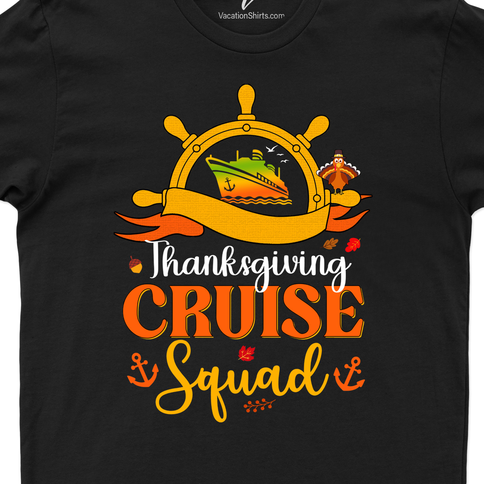 Squad-Ready Thanksgiving Cruise Tee by VacationShirts Thanksgiving Cruise Shirts Get your Squad-Ready Thanksgiving Cruise Tee by VacationShirts! Perfect for group cruise shirts or Thanksgiving vacation outfits. This holiday cruise apparel merges style and comfort, making it a must-have in your family cruise t-shirts collection. Stand out in our Thanksgiving Squad Tees this holiday season!