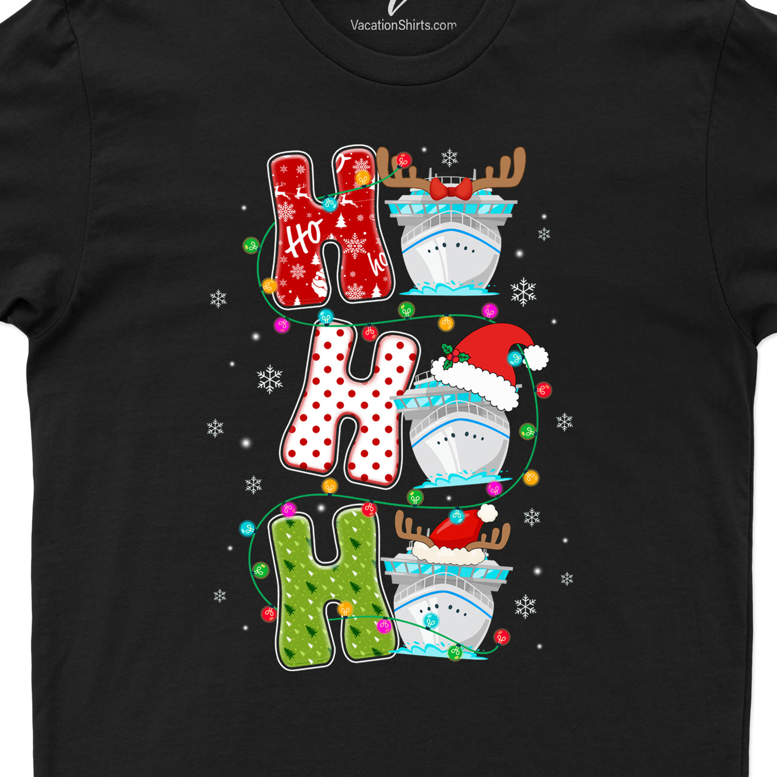 Timeless Ho Ho Ho Christmas Cruise Tee Christmas Cruise Shirts Experience the joy of holiday travel with our Timeless Ho Ho Ho Christmas Cruise Tee. This festive cruise t-shirt, a must-have in your Christmas vacation clothing, offers a unique blend of comfort and Christmas-themed cruise wear style. Perfect for Santa cruise t-shirt lovers!