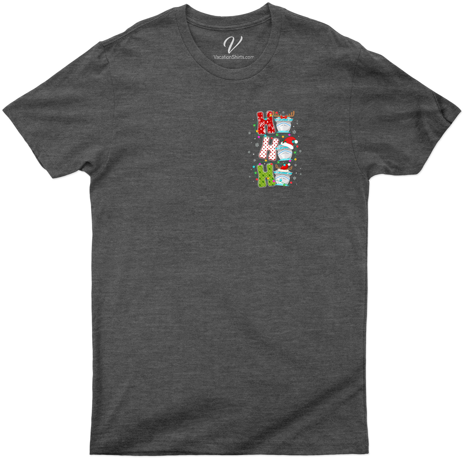 Timeless Ho Ho Ho Christmas Cruise Tee Christmas Cruise Shirts Experience the joy of holiday travel with our Timeless Ho Ho Ho Christmas Cruise Tee. This festive cruise t-shirt, a must-have in your Christmas vacation clothing, offers a unique blend of comfort and Christmas-themed cruise wear style. Perfect for Santa cruise t-shirt lovers!