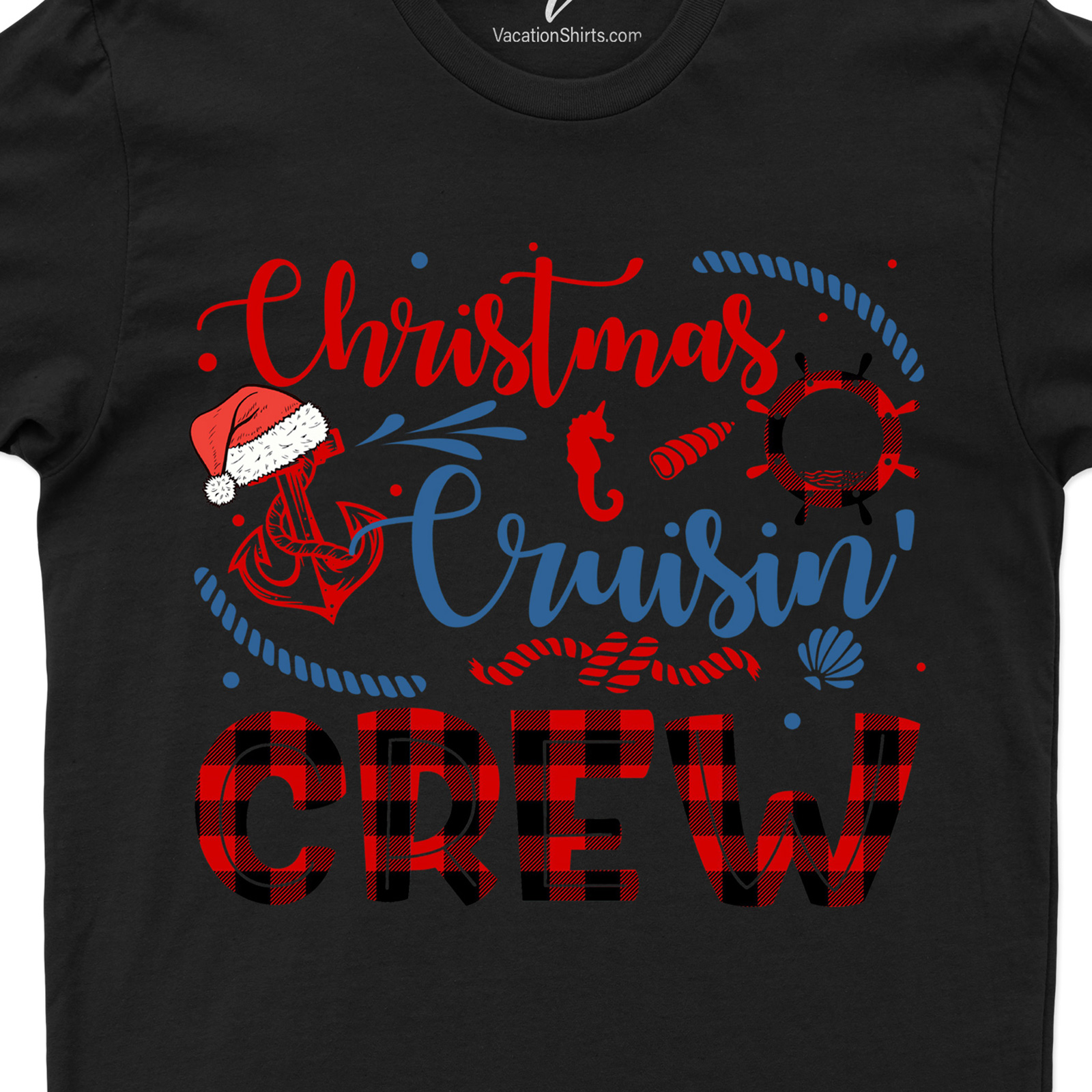 Classic Christmas Cruisin Crew Tee - VacationShirts Christmas Cruise Shirts Embrace the festive spirit with our Classic Christmas Cruisin Crew Tee! This Vacation Shirt is perfect for Holiday Cruise T-Shirts enthusiasts. Our Christmas Vacation Apparel is your go-to for Holiday Travel Tees and Festive Cruise Wear. Join the Classic Christmas T-Shirts trend now!