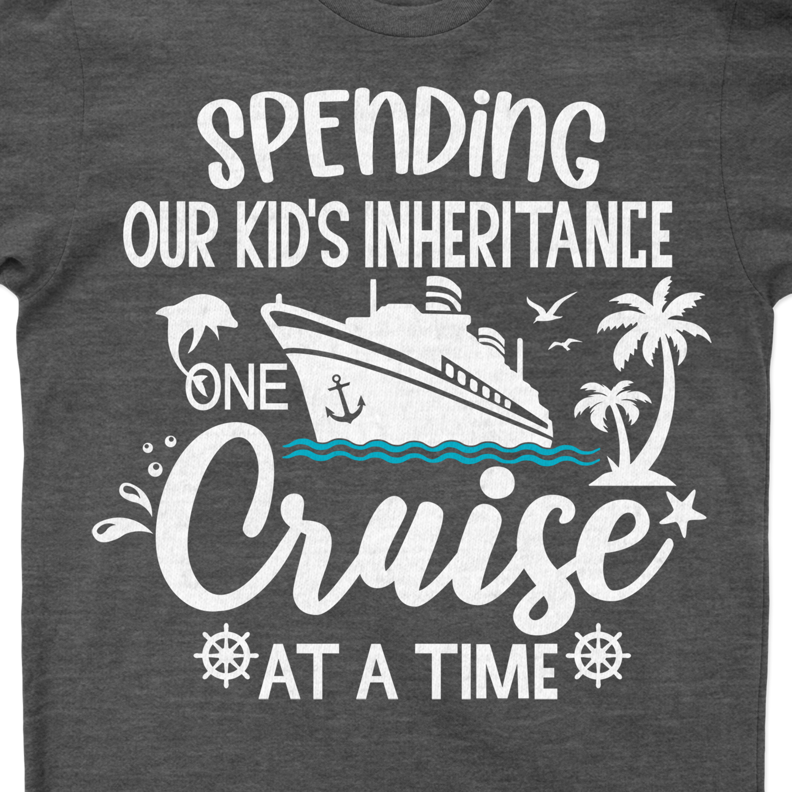 Cruise Enthusiast Humor Tee - Spending Our Kid's Inheritance One Cruise at a Time Get your Cruise Humor T-Shirt today! Perfect for any Cruise Enthusiast Tee lover, this Funny Cruise Shirt is a hilarious Cruise Inheritance Joke. A must-have Humorous Cruise Apparel for your next Cruise Vacation Tee. Ideal Cruise Lover Gift or Sailing Enthusiast Shirt!