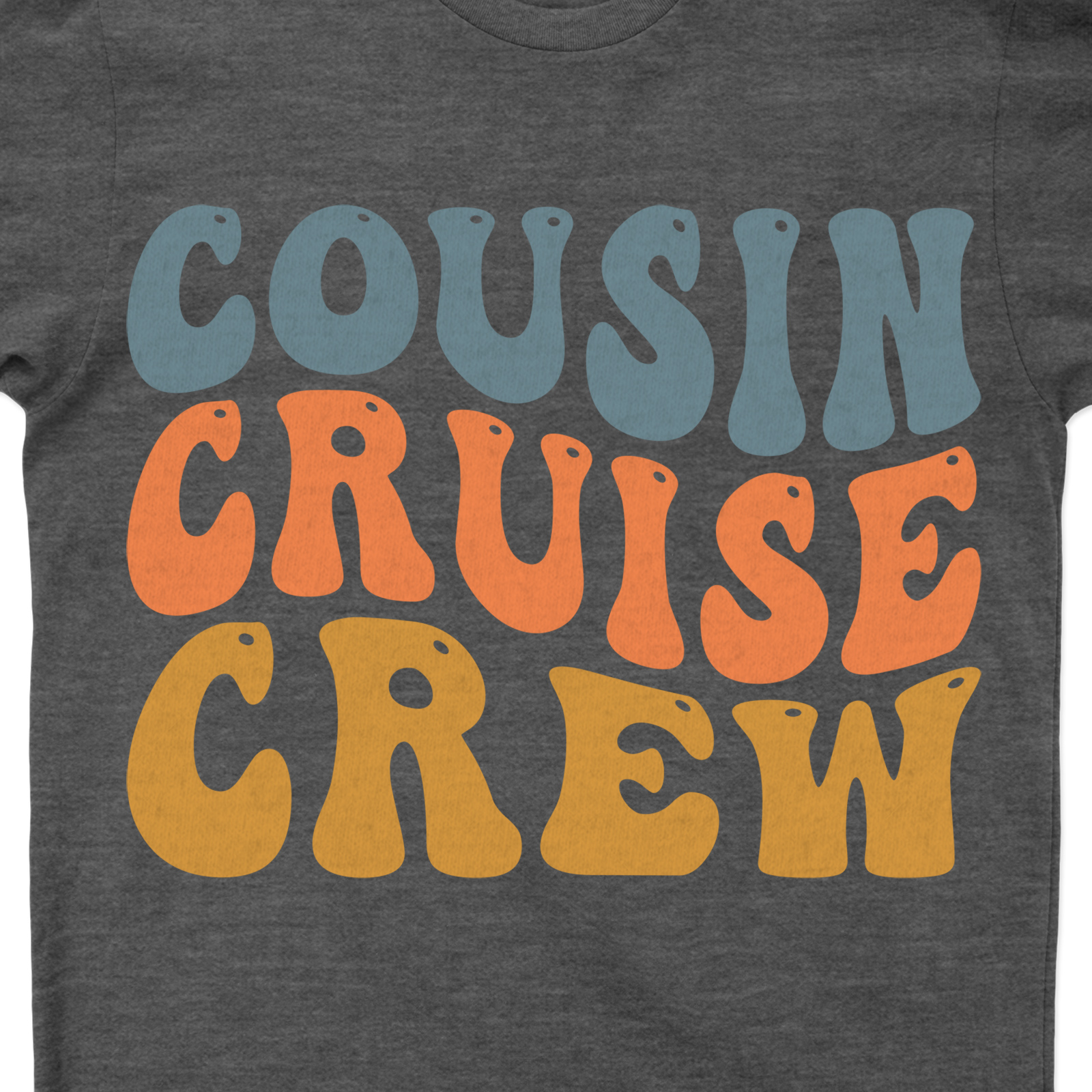 Cousin Cruise Crew - Family Vacation Group Fun Tee Experience the joy of togetherness with our Cousin Cruise Crew Tee! Perfect for Family Vacation T-Shirts, this Group Fun Tee is a must-have for your Vacation Group Outfits. Enjoy matching Family Tees and make your Family Cruise Shirts collection complete. Fun Family Vacation Clothes, uniquely designed for Cousin Crew Clothing enthusiasts!