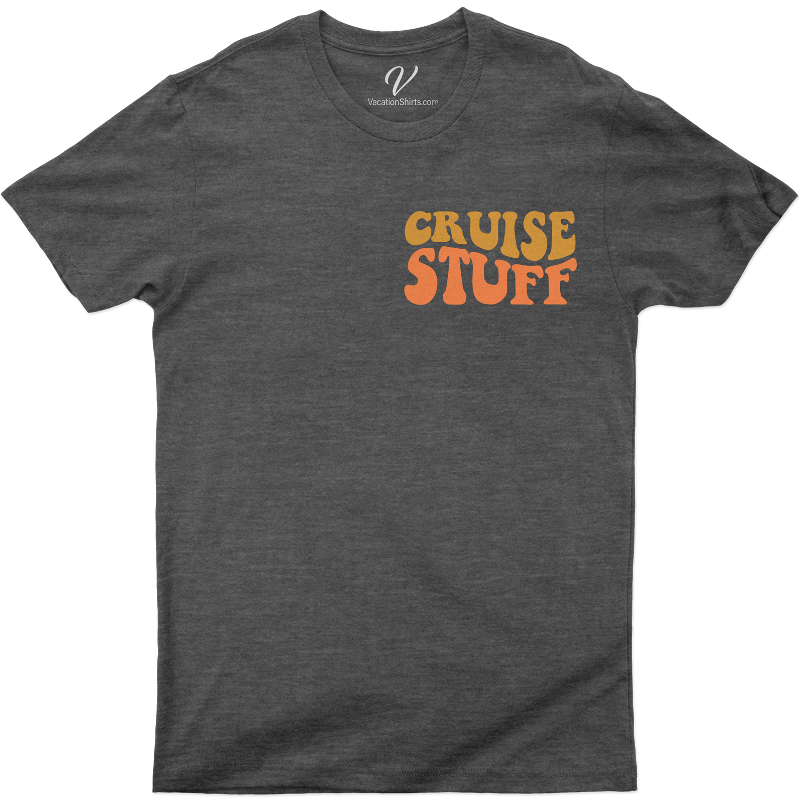 Cruise Stuff Retro Bold Lettering Tee - VacationShirts.com Exclusive Get ready to sail in style with our VacationShirts.com Exclusive, Cruise Stuff Retro Bold Lettering Tee. This bold print cruise shirt, part of our exclusive cruise wear collection, is the ultimate in retro vacation apparel. Perfect for any cruise vacation!