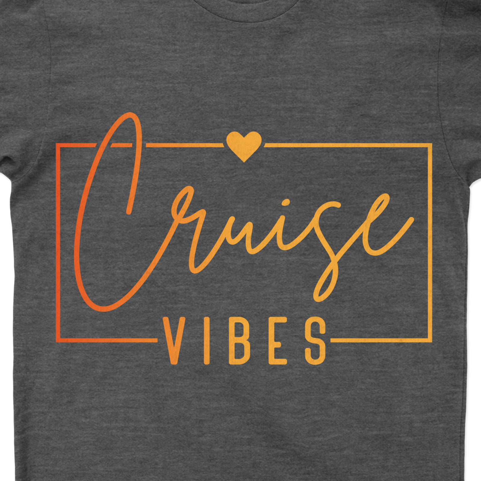 Cruise Vibes Heart Graphic Casual Vacation Tee Experience the ultimate cruise vibes with our Heart Graphic Casual Vacation Tee. Perfect for your next getaway, this Cruise Vacation T-Shirt combines casual cruise clothing with a stylish heart design. Embrace your vacation with our unique, exciting Cruise Vibes Apparel!