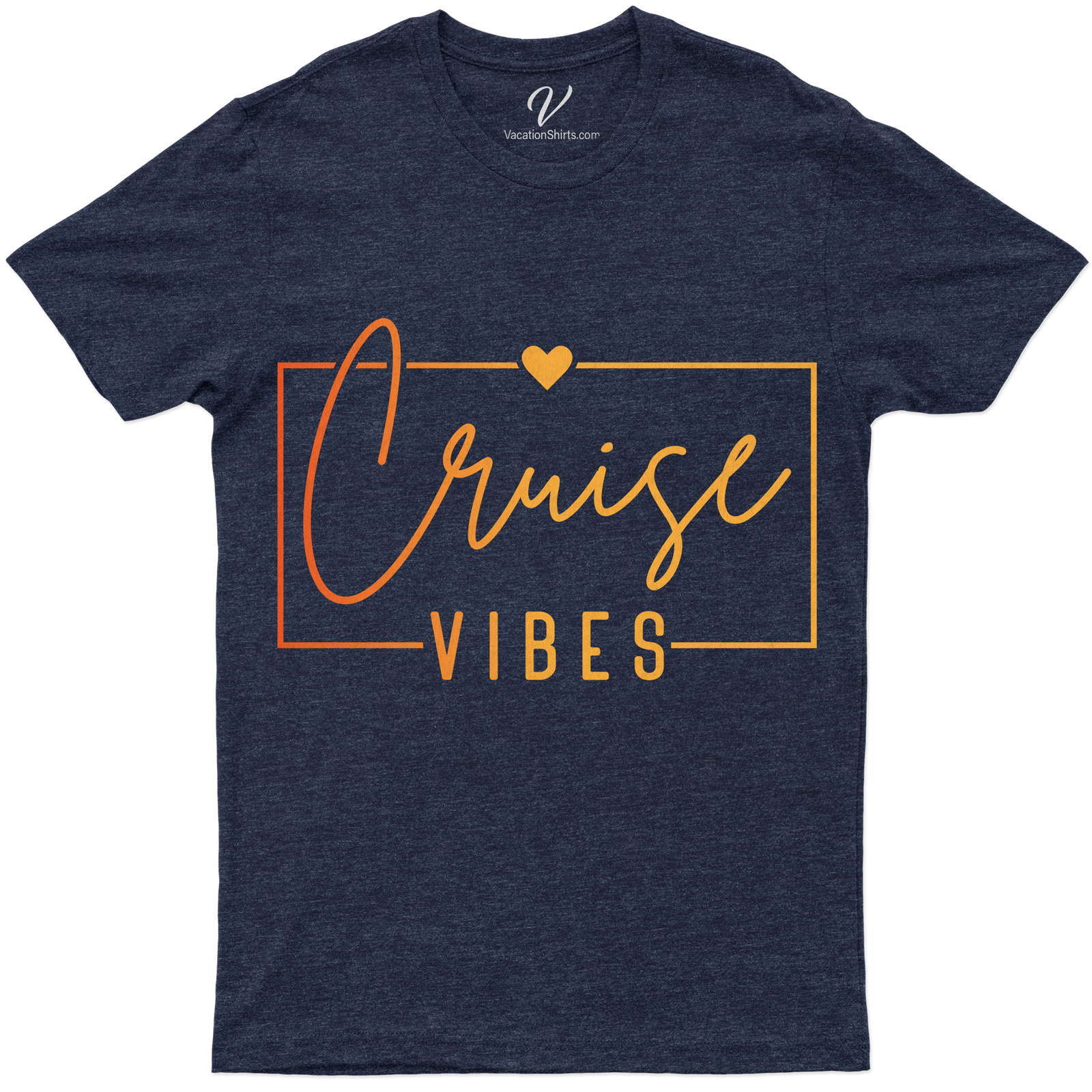 Cruise Vibes Heart Graphic Casual Vacation Tee Experience the ultimate cruise vibes with our Heart Graphic Casual Vacation Tee. Perfect for your next getaway, this Cruise Vacation T-Shirt combines casual cruise clothing with a stylish heart design. Embrace your vacation with our unique, exciting Cruise Vibes Apparel!