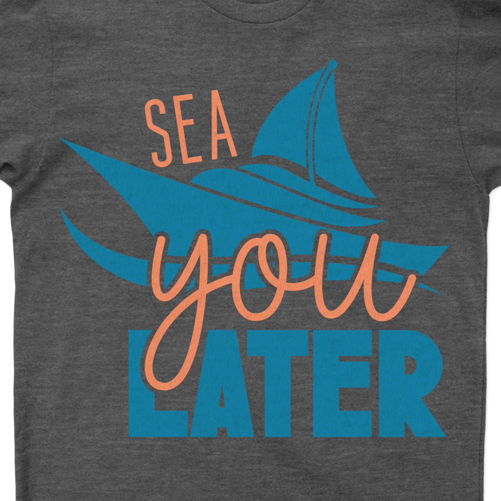 Ocean-Inspired 'Sea You Later' Casual Vacation Tee Embrace your nautical fashion tops love with our 'Sea You Later' Casual Vacation Tee. This ocean-inspired apparel, a standout in beach vacation t-shirts, merges coastal casual wear with maritime style tees for a unique oceanic t-shirt design. Perfect for sea-themed casual shirts enthusiasts!