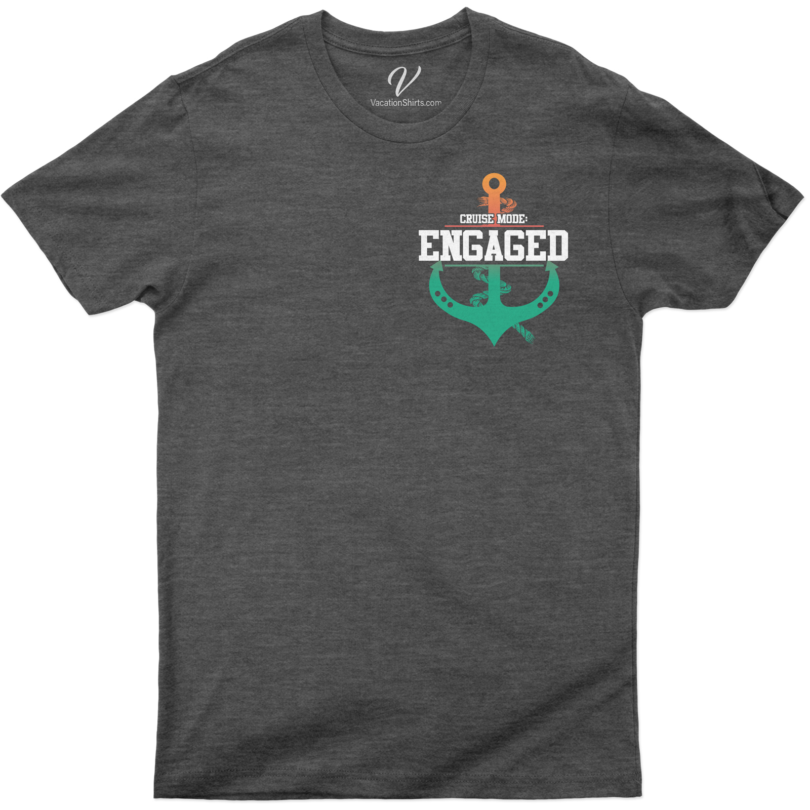 Cruise Mode: Engaged - Nautical Anchor & Wheel Vacation Tee Get in the holiday spirit with our 'Cruise Mode: Engaged' tee! This Nautical Anchor & Wheel Vacation Shirt combines maritime fashion with cruise vacation excitement. Perfect for sailing vacations, it's a must-have in your nautical vacation apparel collection.