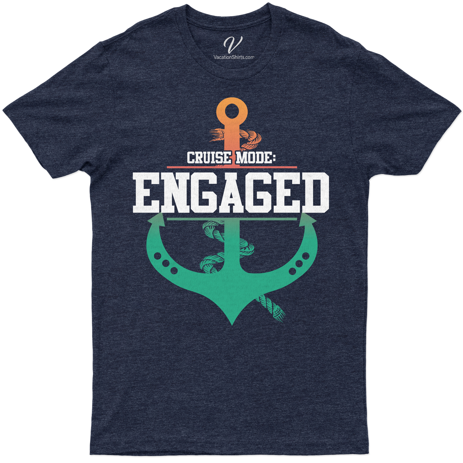 Cruise Mode: Engaged - Nautical Anchor & Wheel Vacation Tee Get in the holiday spirit with our 'Cruise Mode: Engaged' tee! This Nautical Anchor & Wheel Vacation Shirt combines maritime fashion with cruise vacation excitement. Perfect for sailing vacations, it's a must-have in your nautical vacation apparel collection.