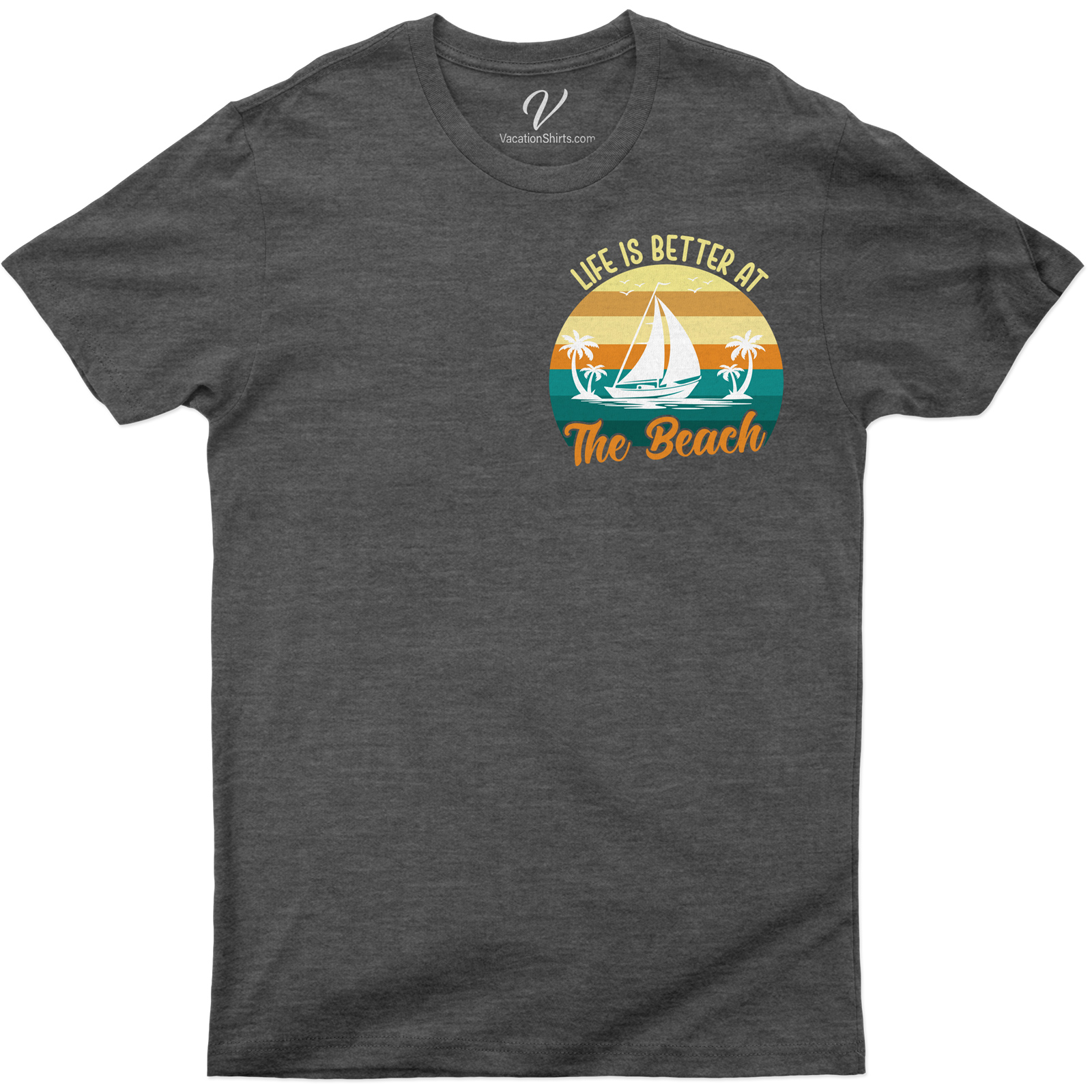 Life is Better at The Beach - Nautical Theme Vacation Tee Experience the coastal bliss with our 'Life is Better at The Beach' Vacation Tee. This Nautical Theme Shirt, part of our Beach Vacation Tees collection, embodies the Beach Life spirit. It's not just Beach Themed Clothing, it's a lifestyle!