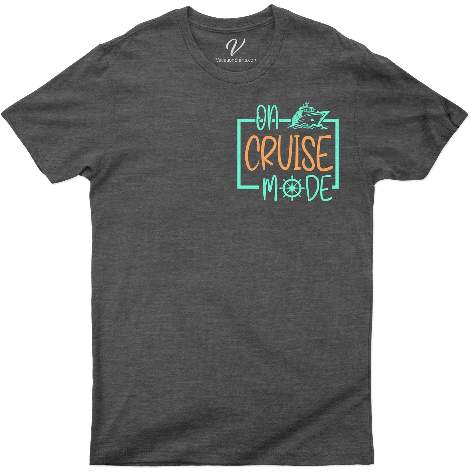 Cruise Mode Activated - Nautical Vacation Graphic Tee Set sail in style with our 'Cruise Mode Activated' Nautical Vacation Graphic Tee. This maritime fashion essential, part of our ocean vacation shirts collection, combines boat-themed clothing aesthetics with the comfort of cruise wear t-shirts. Perfect for any sea travel adventure!