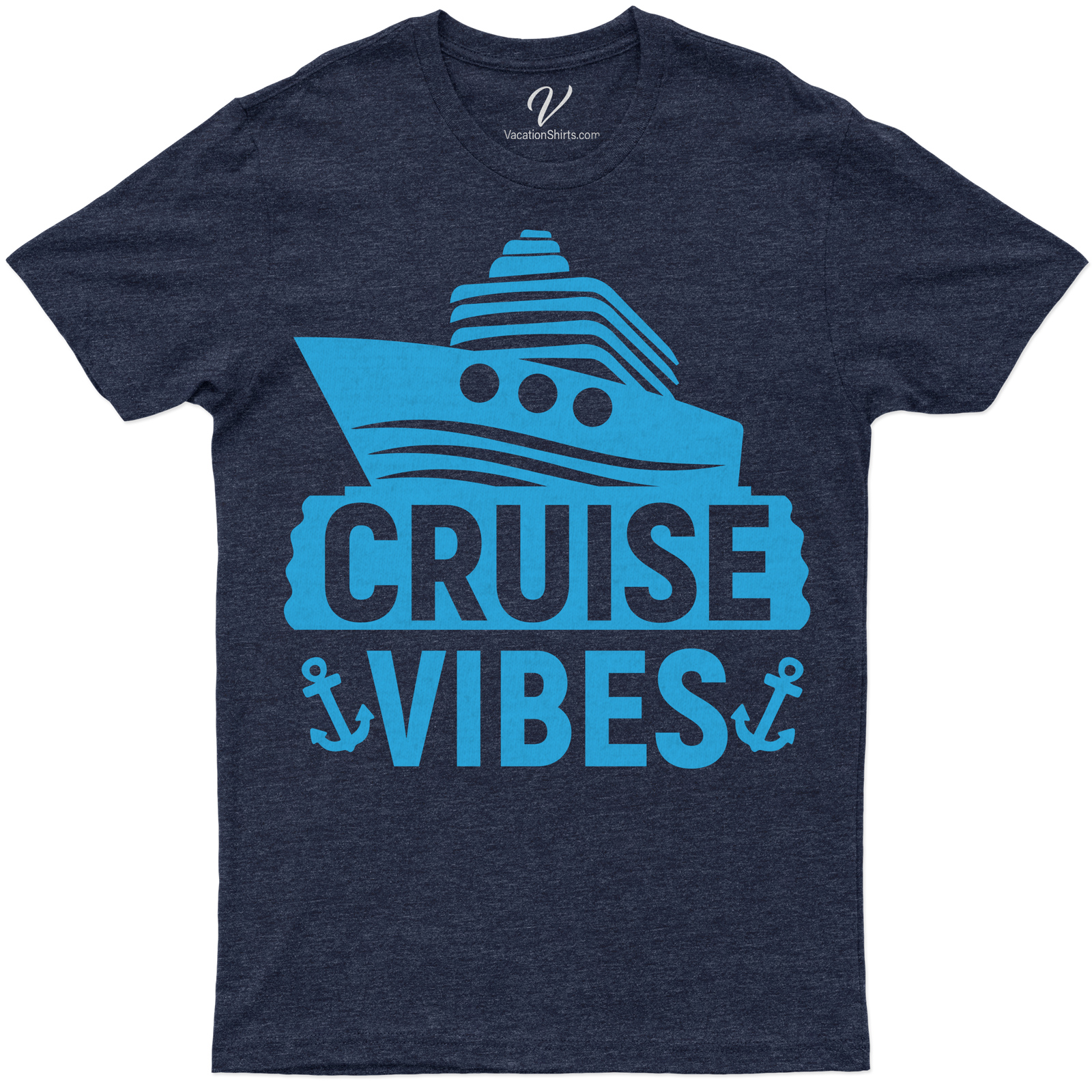 Ocean Liner 'Cruise Vibes' Casual Vacation Tee - Nautical Theme Comfort Wear Experience the sea's serenity with our 'Cruise Vibes' Tee. This Nautical Theme Apparel is your perfect Ocean Liner Casual Wear. Our Cruise Vacation T-Shirts are the epitome of Comfort Vacation Clothing. Set sail in style with our Maritime Theme T-Shirts!