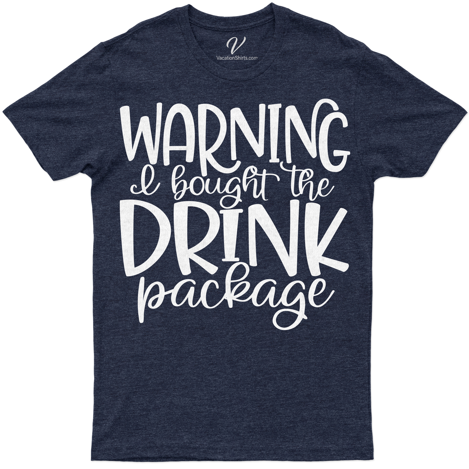 Fun Vacation Beverage Package Humor Graphic Tee Unleash your holiday spirit with our Fun Vacation Beverage Package Humor Graphic Tee! This Funny Vacation T-Shirt is a must-have for travel enthusiasts, blending Beverage Theme T-Shirt novelty with Fun Graphic Tee humor. Perfect for your next fun travel adventure!