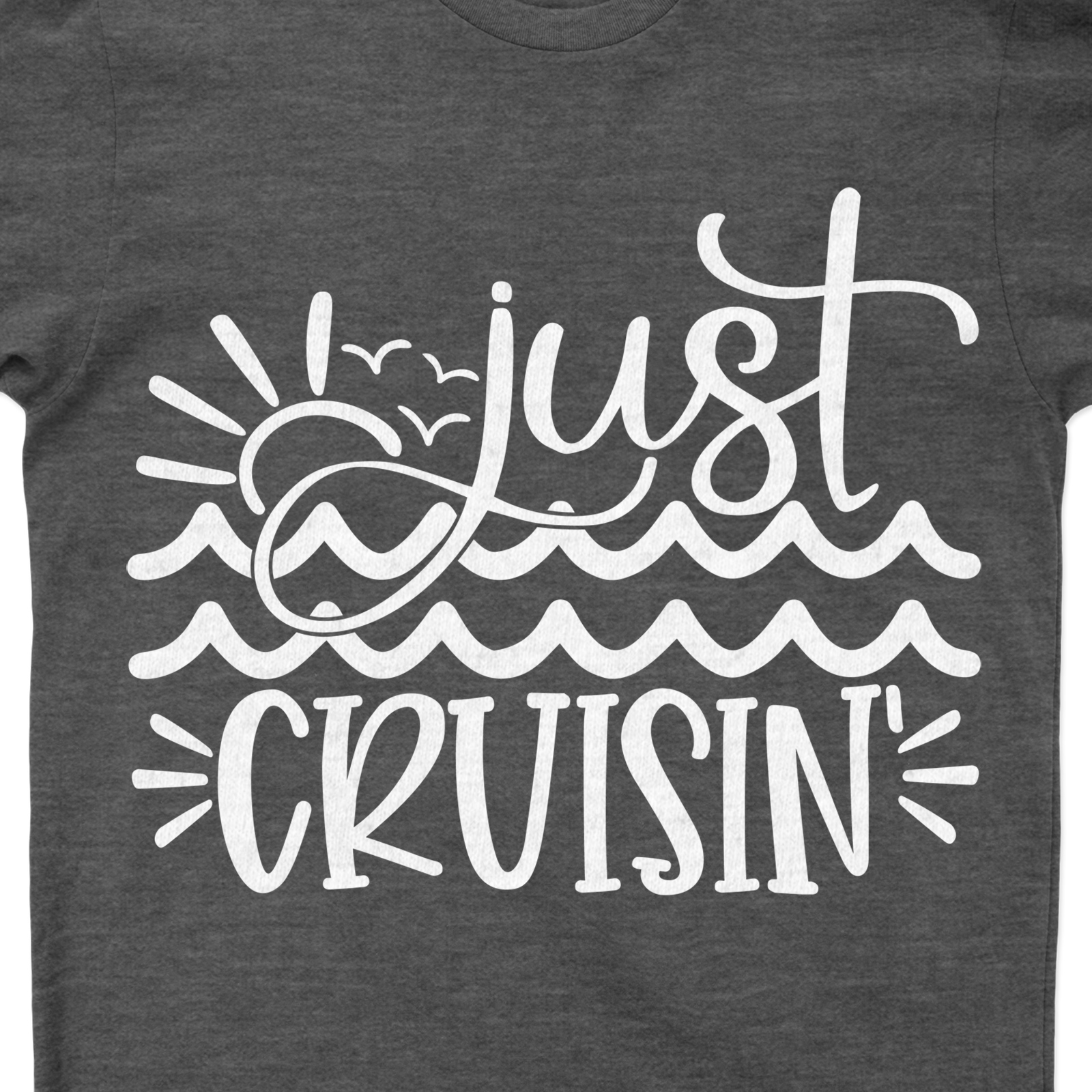 Just Cruisin' - Casual Graphic Tee for Cruise & Beach Vacations Get ready to sail with Just Cruisin' - Casual Graphic Tee, your perfect Cruise Vacation T-Shirt. This Beach Vacation Tee is your ideal Casual Cruise Wear, designed with vibrant Vacation Graphic Tees, adding a fun twist to your Casual Beach Shirts collection.