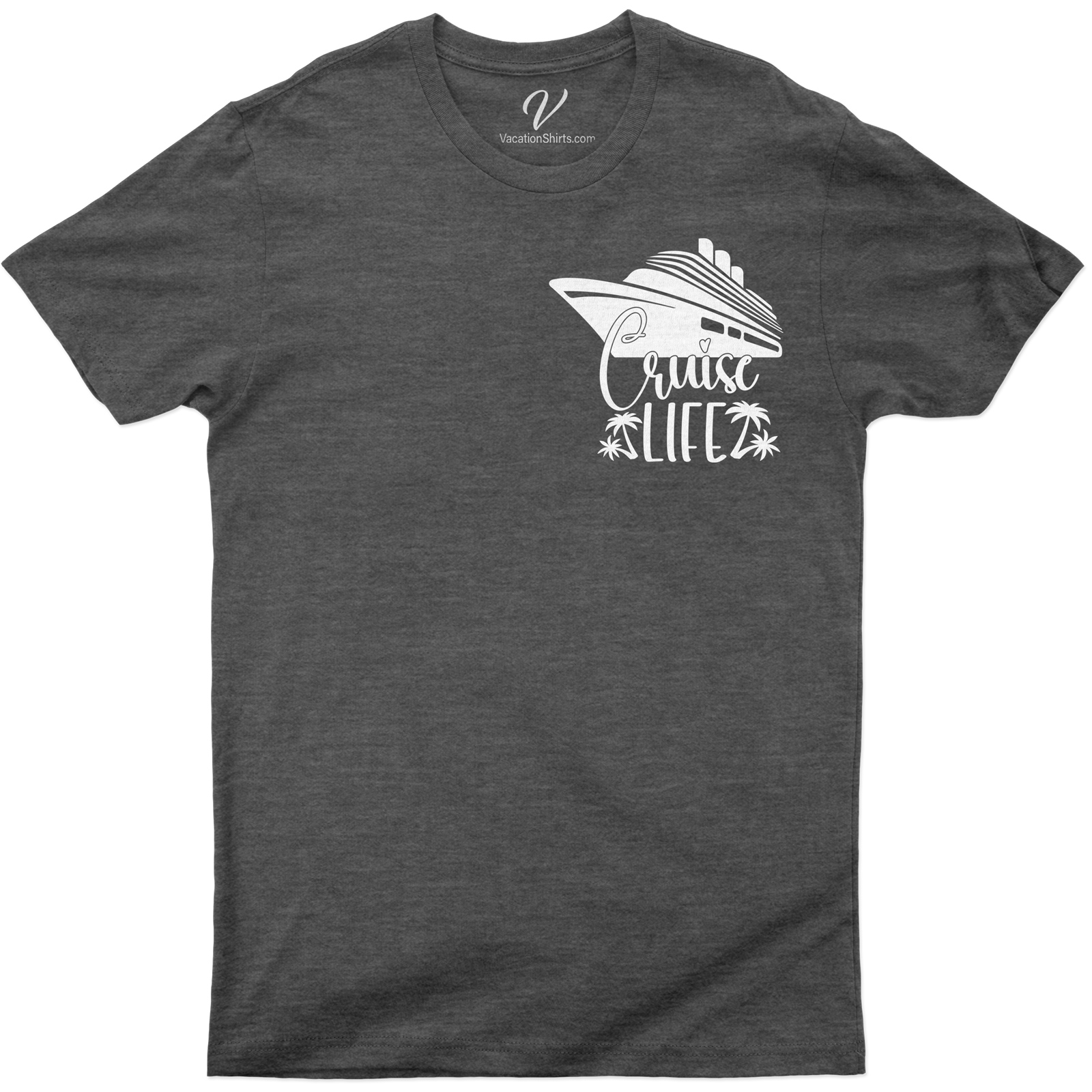 Cruise Life Tropical Palm Graphic Tee for Travel Enthusiasts Experience the essence of vacation with our Cruise Life Tropical Palm Graphic Tee. Perfect for travel enthusiasts, this palm print t-shirt is a must-have in your cruise wear collection. Embrace the beach life with our tropical travel t-shirts!