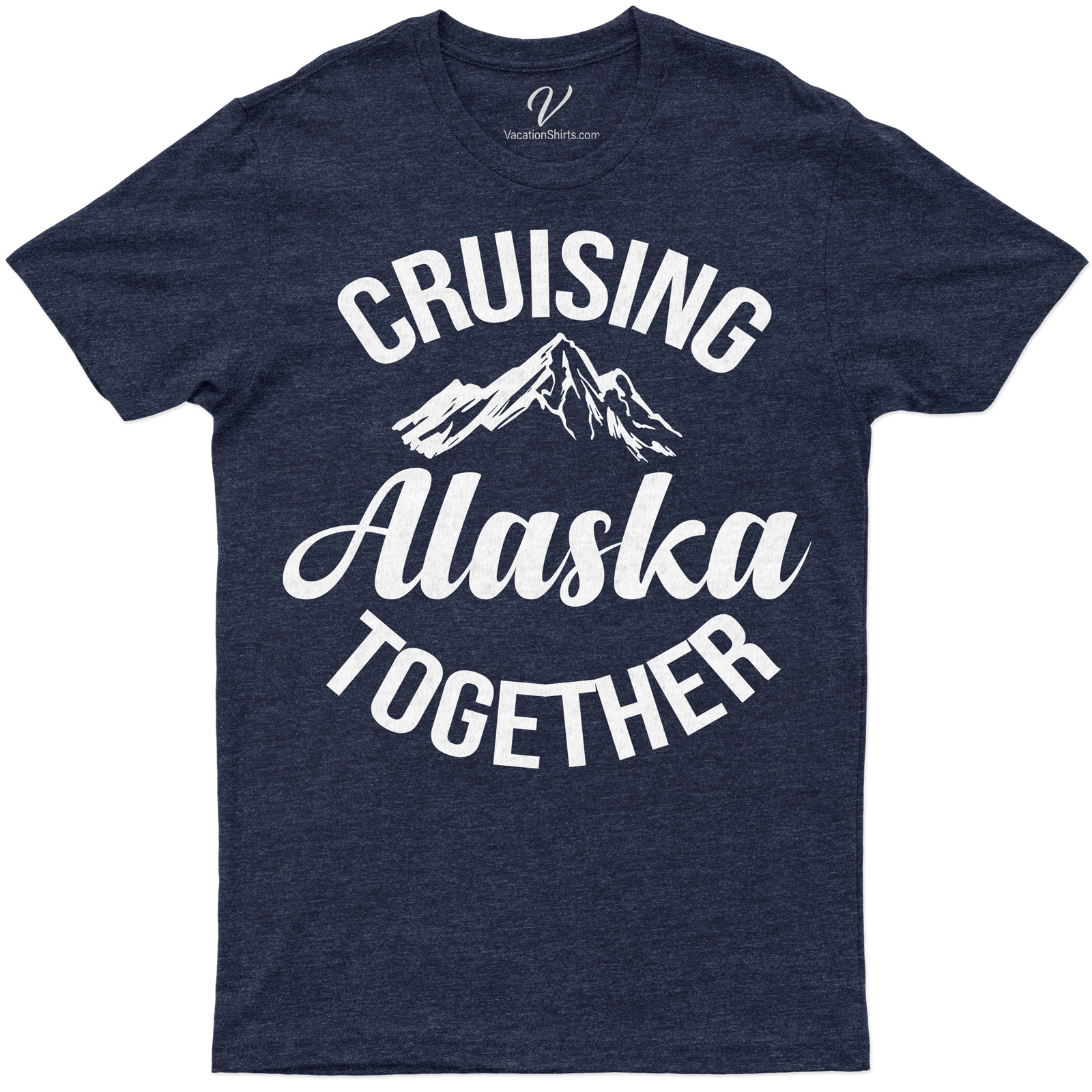 Alaska Cruising Together - Mountain Adventure Vacation Tee Experience the thrill of Alaska Cruise Vacation with our Mountain Adventure Vacation Tee. This Alaska Travel T-Shirt, a must-have in your Vacation Tees Online collection, embodies the spirit of Adventure Cruise Apparel. Perfect for any Outdoor Adventure Clothing enthusiast!