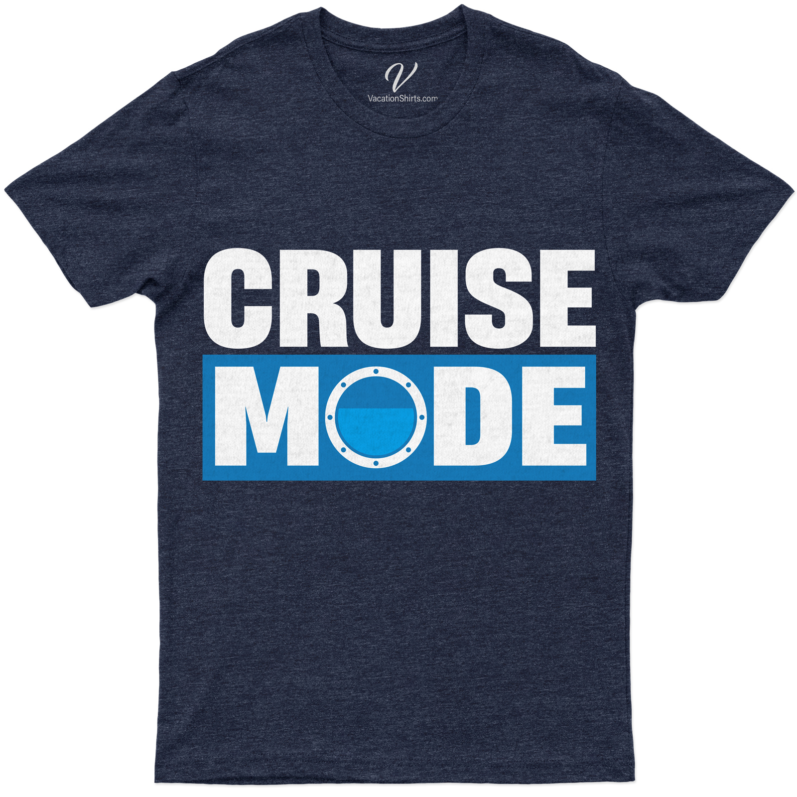 Cruise Mode On - Nautical Vacation Casual Tee Set sail in style with our 'Cruise Mode On' Nautical Vacation Casual Tee. This maritime casual wear is perfect for beach vacations or sailing trips. Stand out in our ocean-themed shirt, a must-have in your cruise wear tees and boat apparel collection.