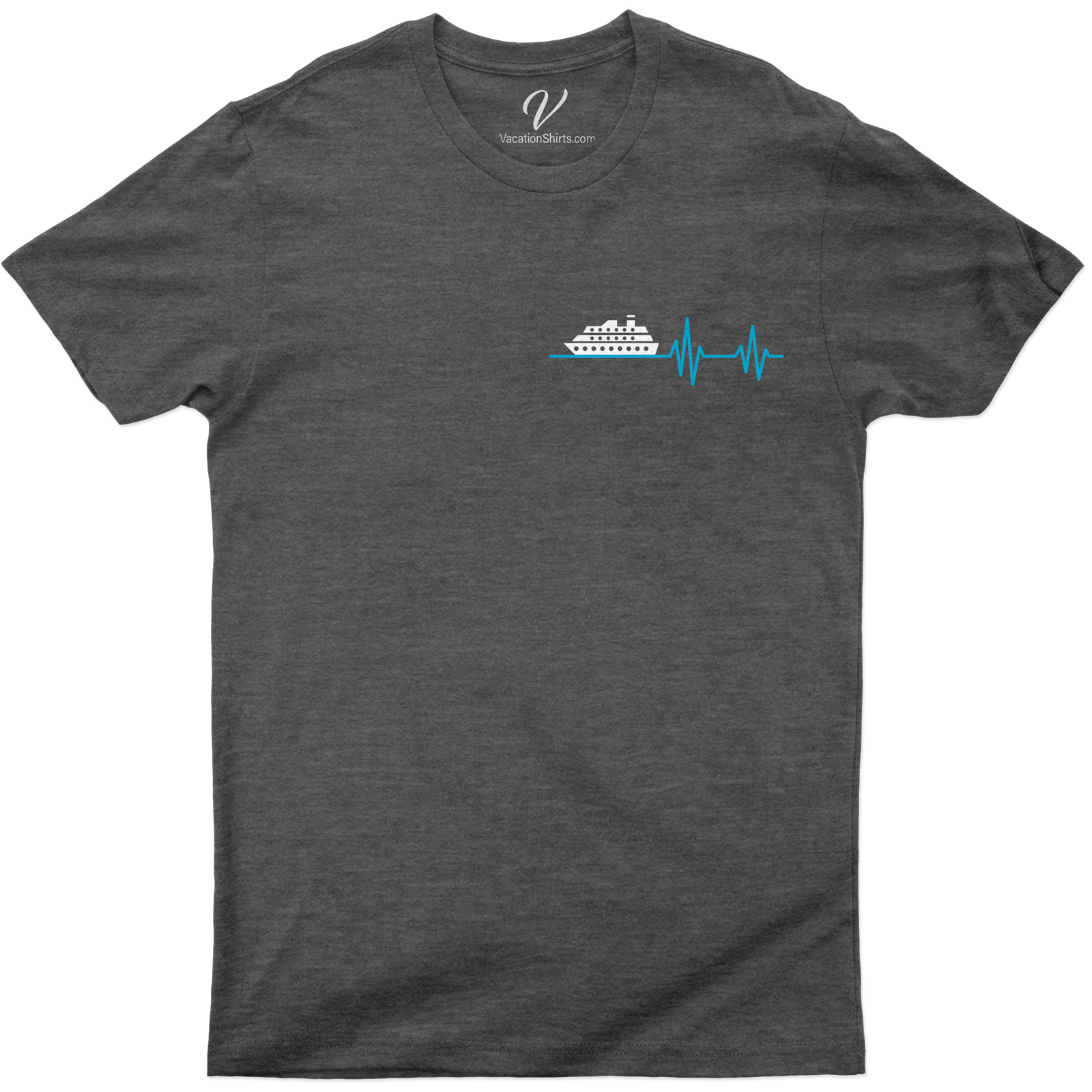 Cruise Heartbeat Graphic Tee - Nautical Vacation Shirt from VacationShirts.com Experience the thrill of sailing with our Cruise Heartbeat Graphic Tee from VacationShirts.com. This Nautical Vacation Shirt, a standout in our Cruise Shirts collection, captures the pulse of your dream getaway. Perfect Cruise Vacation Apparel for your nautical-themed adventures!