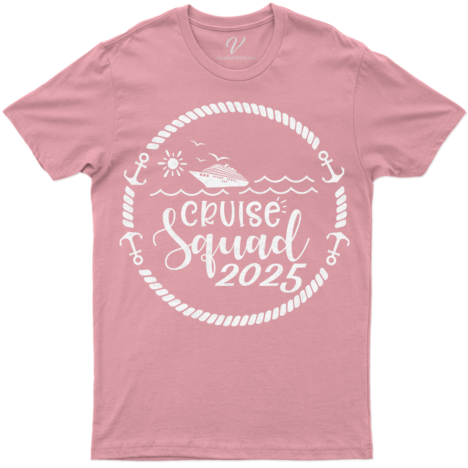 Cruise Squad 2025 Tee Nautical Group Vacation