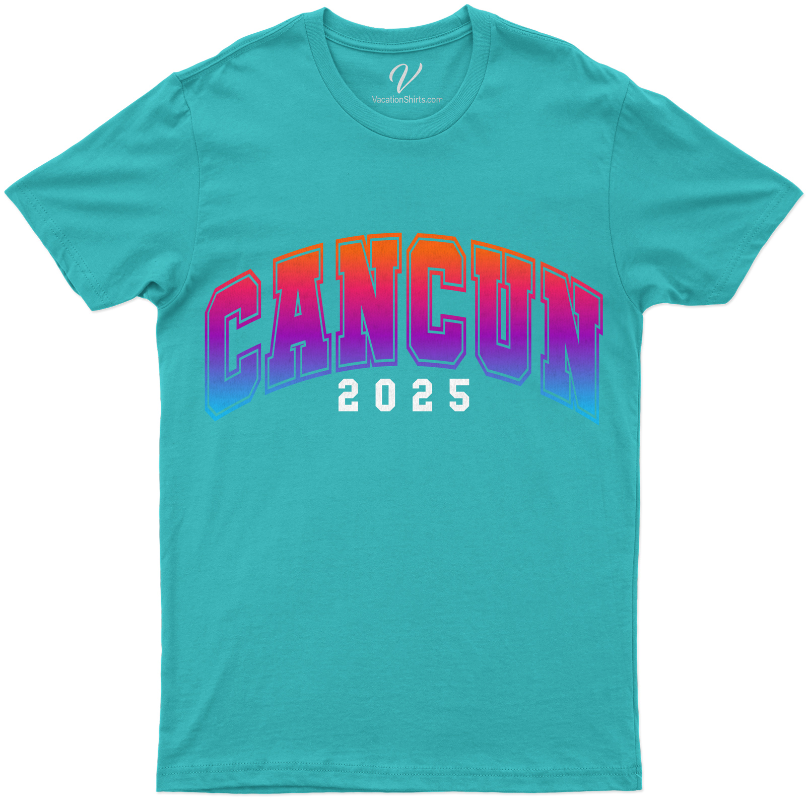 Cancun 2025 Bold Arch Graphic Tee Unique Souvenir Shirts