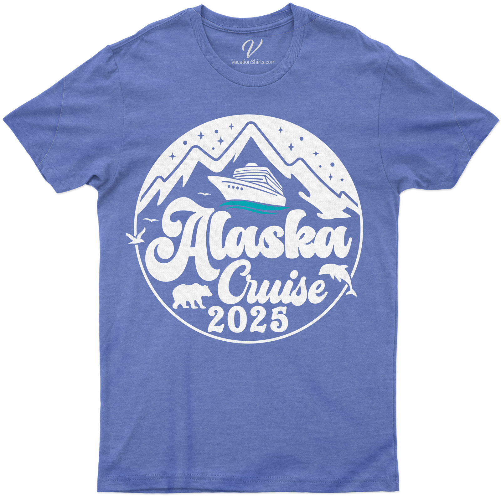 Alaska Cruise 2025 Scenic Mountain & Wildlife Graphic Tee