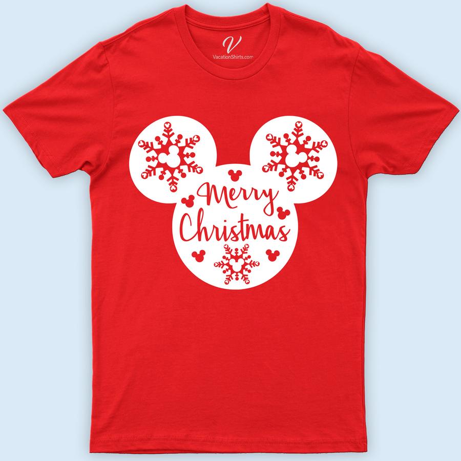 Disney Merry Christmas Shirt Disney Vacation Shirts Celebrate the holiday magic with our Disney Merry Christmas Shirt from VacationShirts.com! Featuring beloved characters like Mickey and Minnie Mouse in festive attire, this Disney Christmas T-Shirt is perfect for the whole family. Crafted for comfort and style, it's the ultimate Disney Holiday Tee for unforgettable Disney-themed Christmas memories.