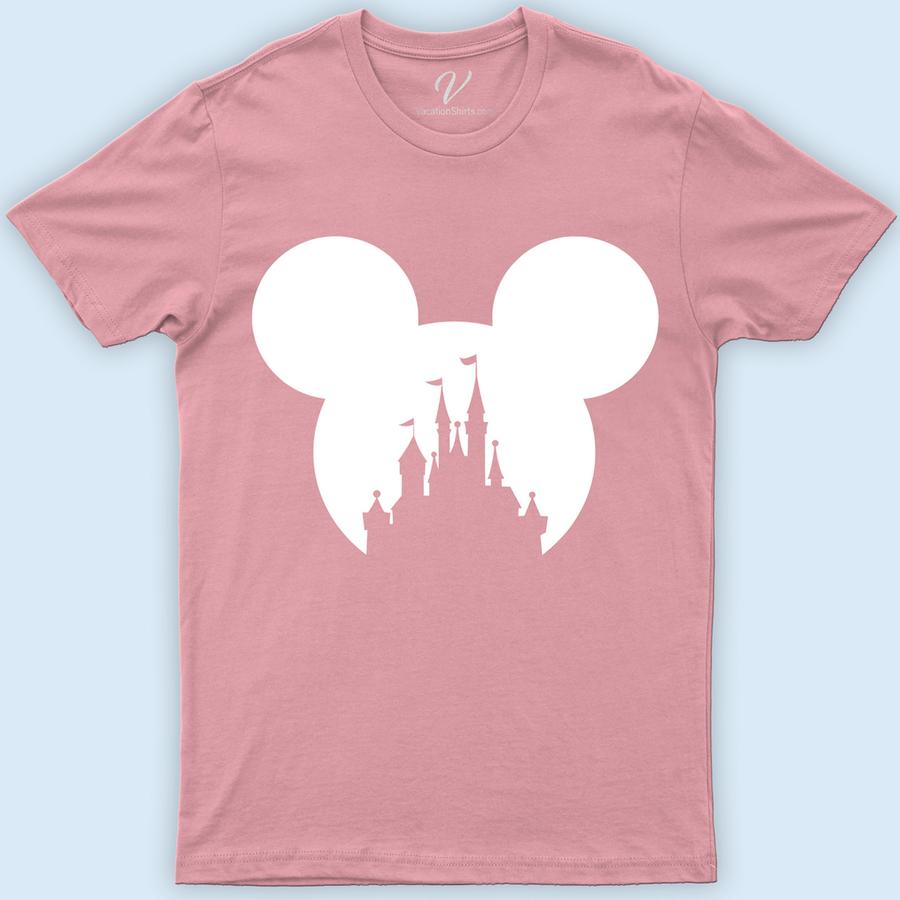 Mickey's Castle Shirt Disney Vacation Shirts Embark on a magical journey with our Mickey's Castle Shirt from VacationShirts.com. Featuring a stunning Mickey silhouette against the iconic Disney Castle, this tee is perfect for any Disney vacation. Personalize it for a unique touch, making it an unforgettable Disney World souvenir. Ideal for the whole family's trip!